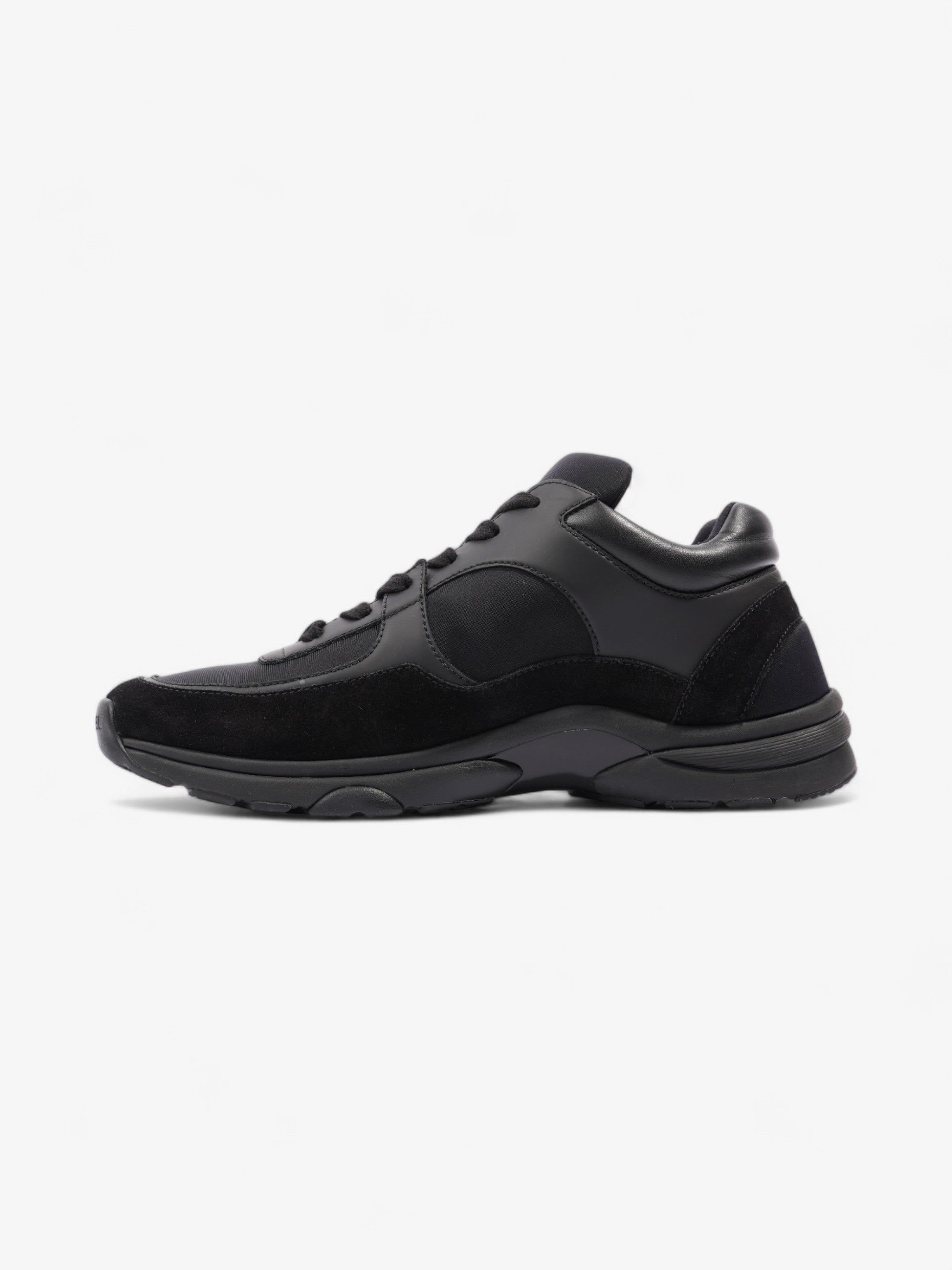 Chanel CC Runners  Black Suede EU 39.5 UK 6.5