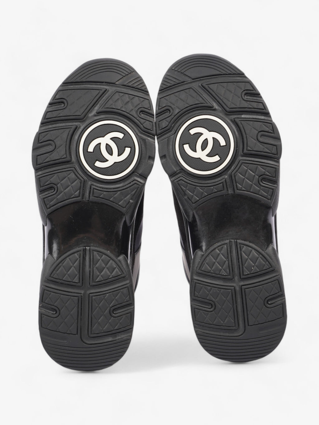 Chanel CC Runners  Black Suede EU 39.5 UK 6.5