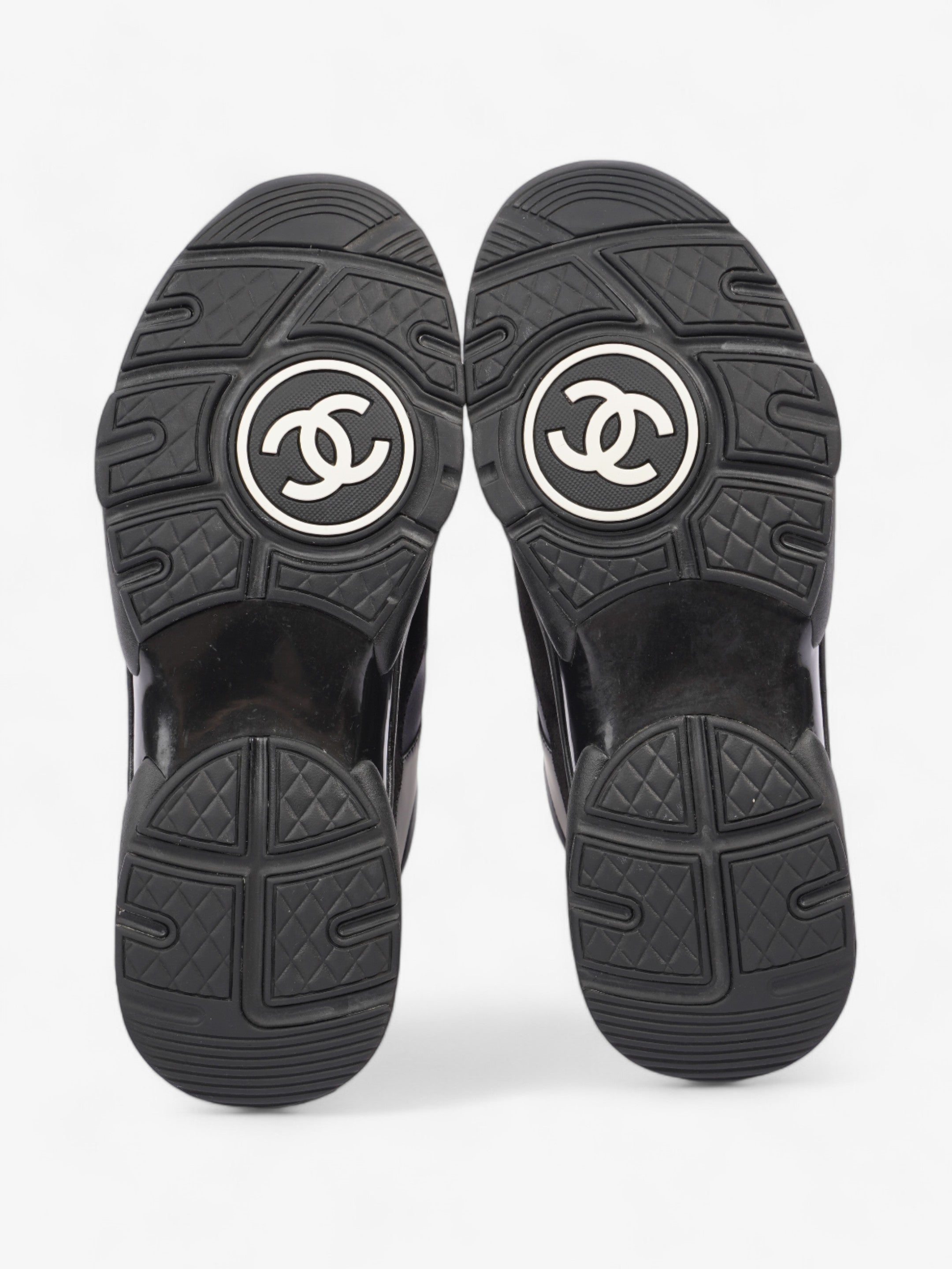 Chanel CC Runners  Black Suede EU 39.5 UK 6.5