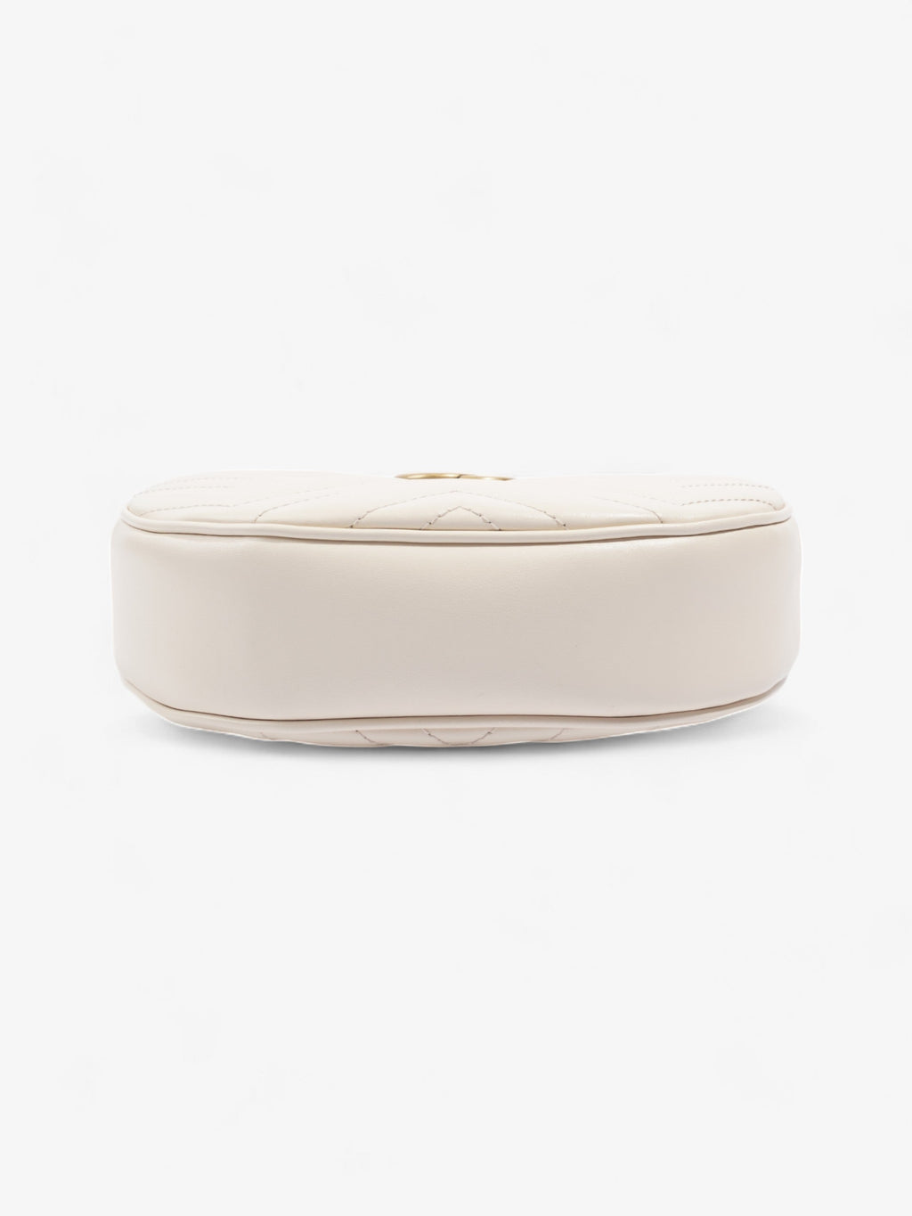 Gucci GG Marmont Shoulder Bag White Matelasse Leather Mini