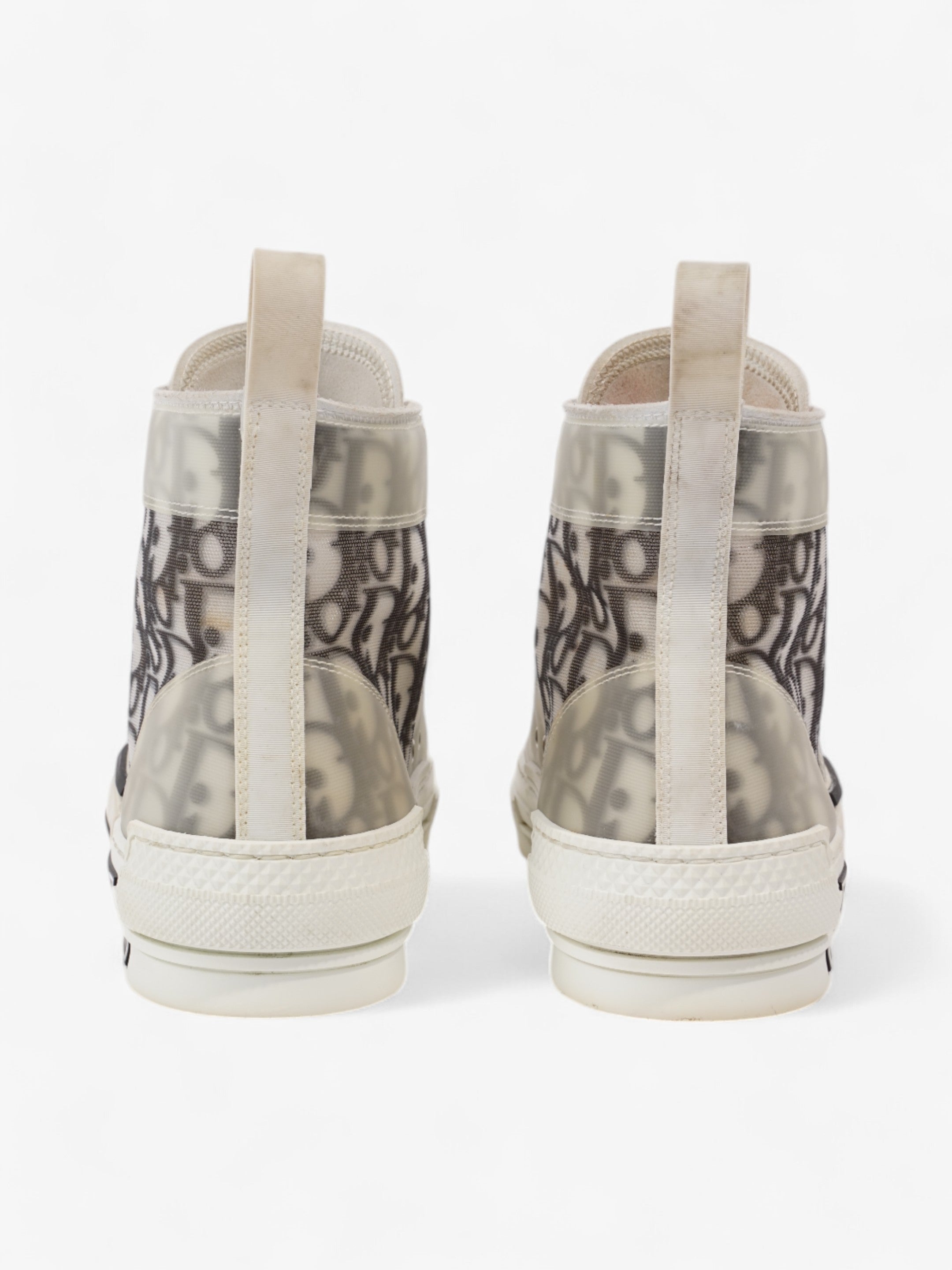 Christian Dior B23 High-tops White  / Grey Oblique Mesh EU 39 UK 6