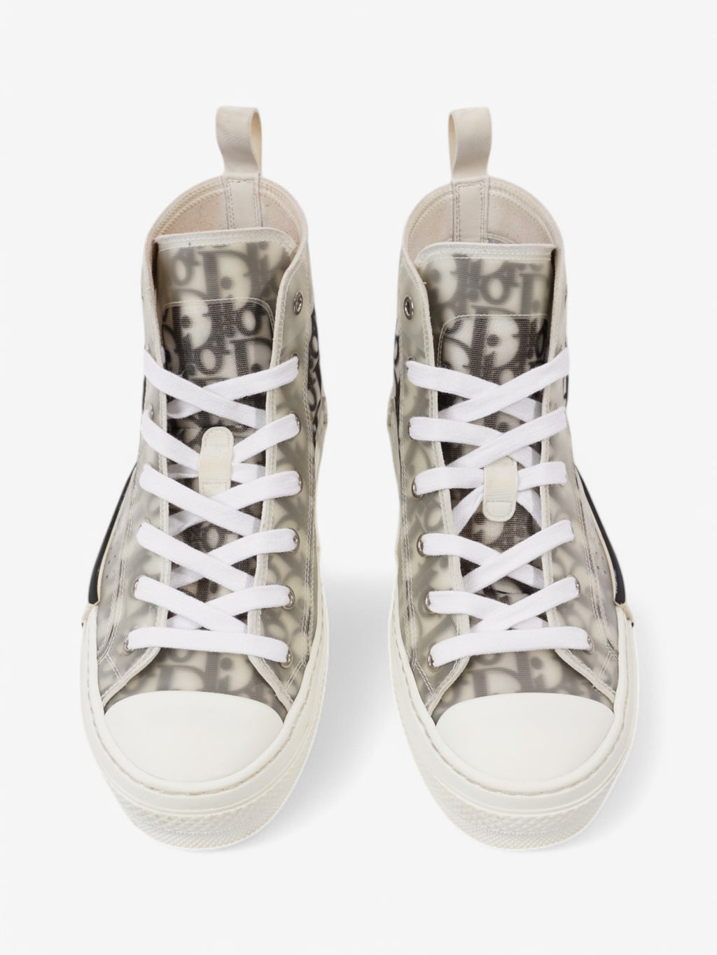 Christian Dior B23 High-tops White  / Grey Oblique Mesh EU 39 UK 6
