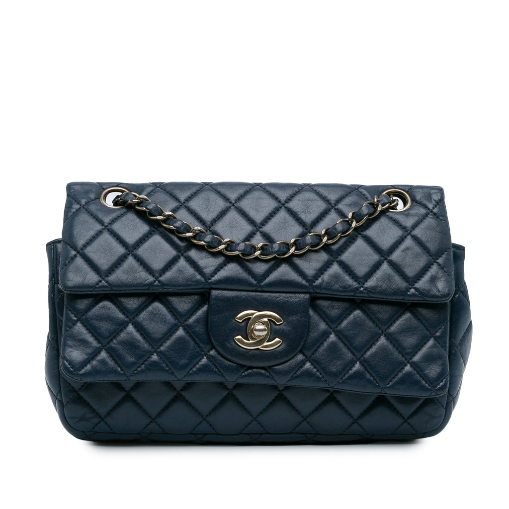 Vintage Classic Double Flap Bag Quilted Lambskin Small