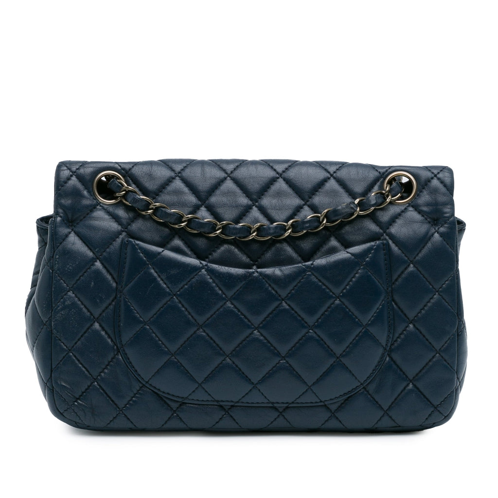 Vintage Classic Double Flap Bag Quilted Lambskin Small