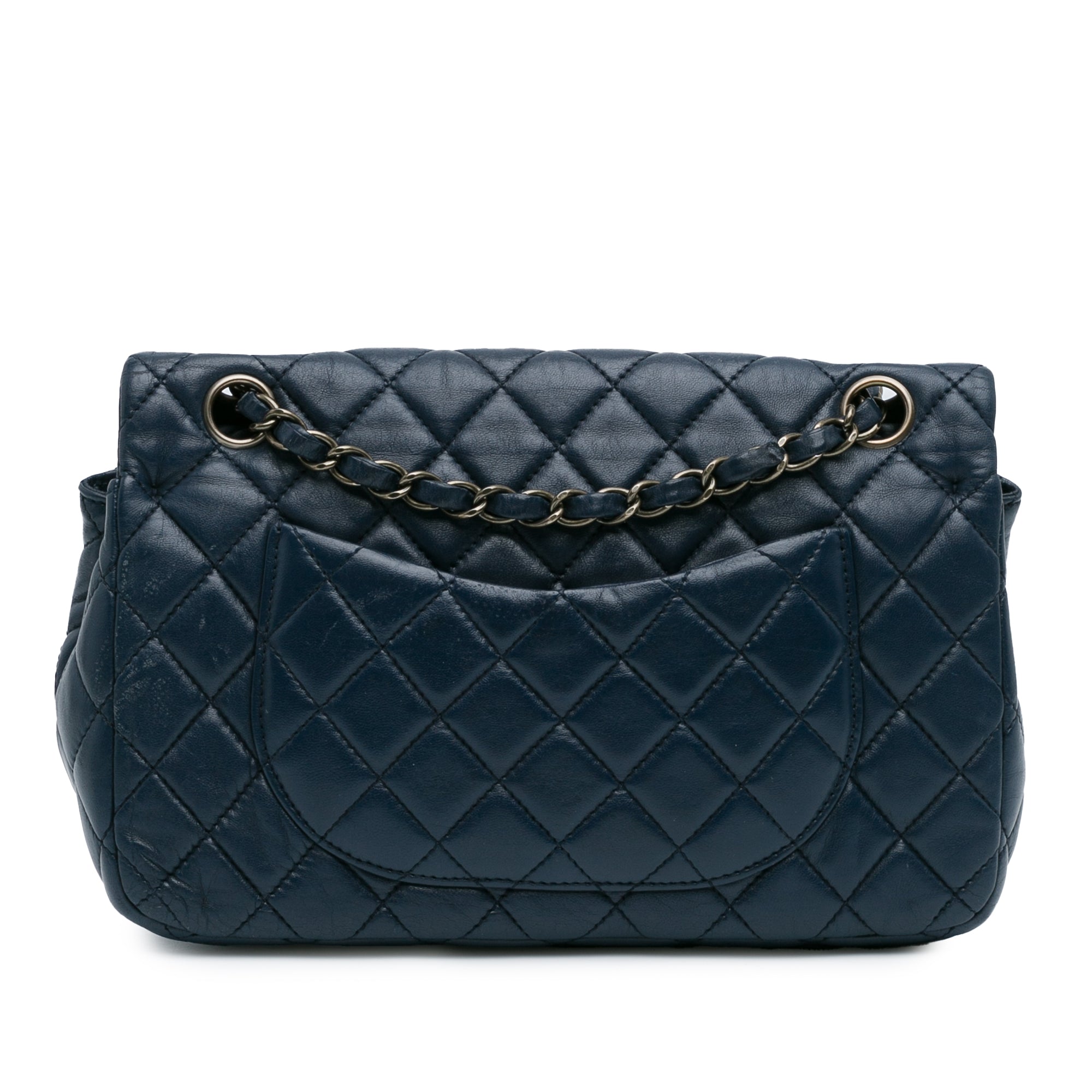 Vintage Classic Double Flap Bag Quilted Lambskin Small