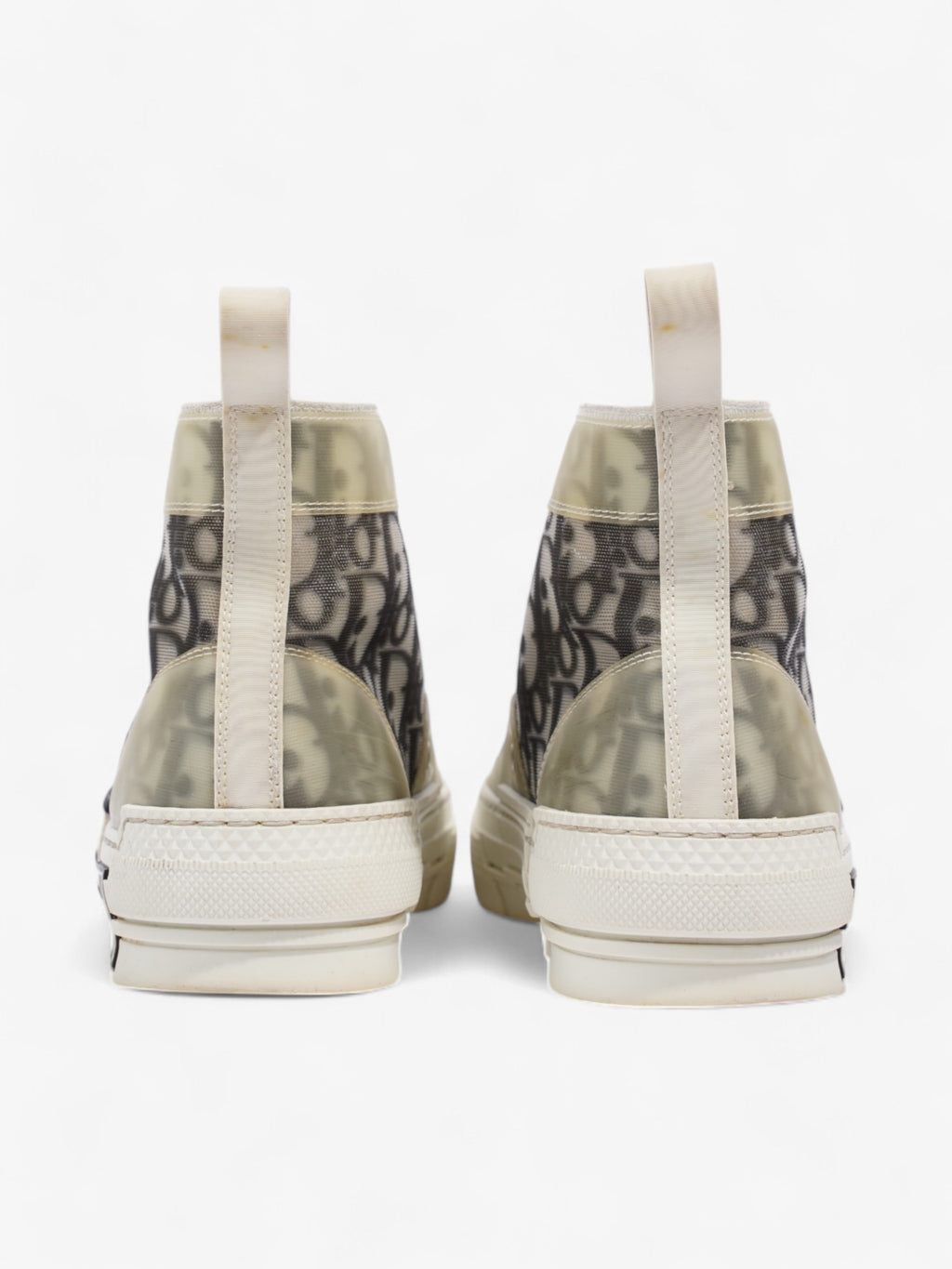 Christian Dior B23 High-tops White  / Grey Oblique Mesh EU 37.5 UK 4.5