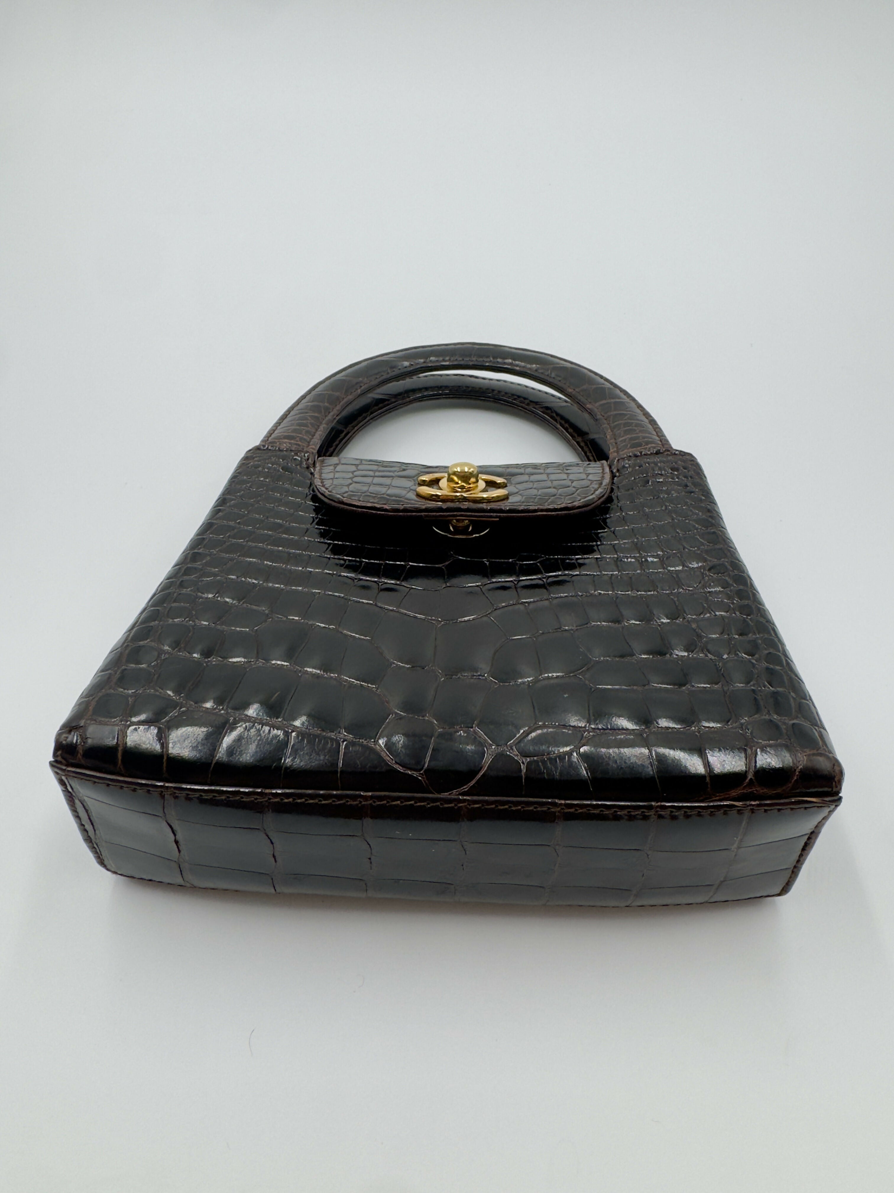Chanel Vintage Crocodile Mini Kelly