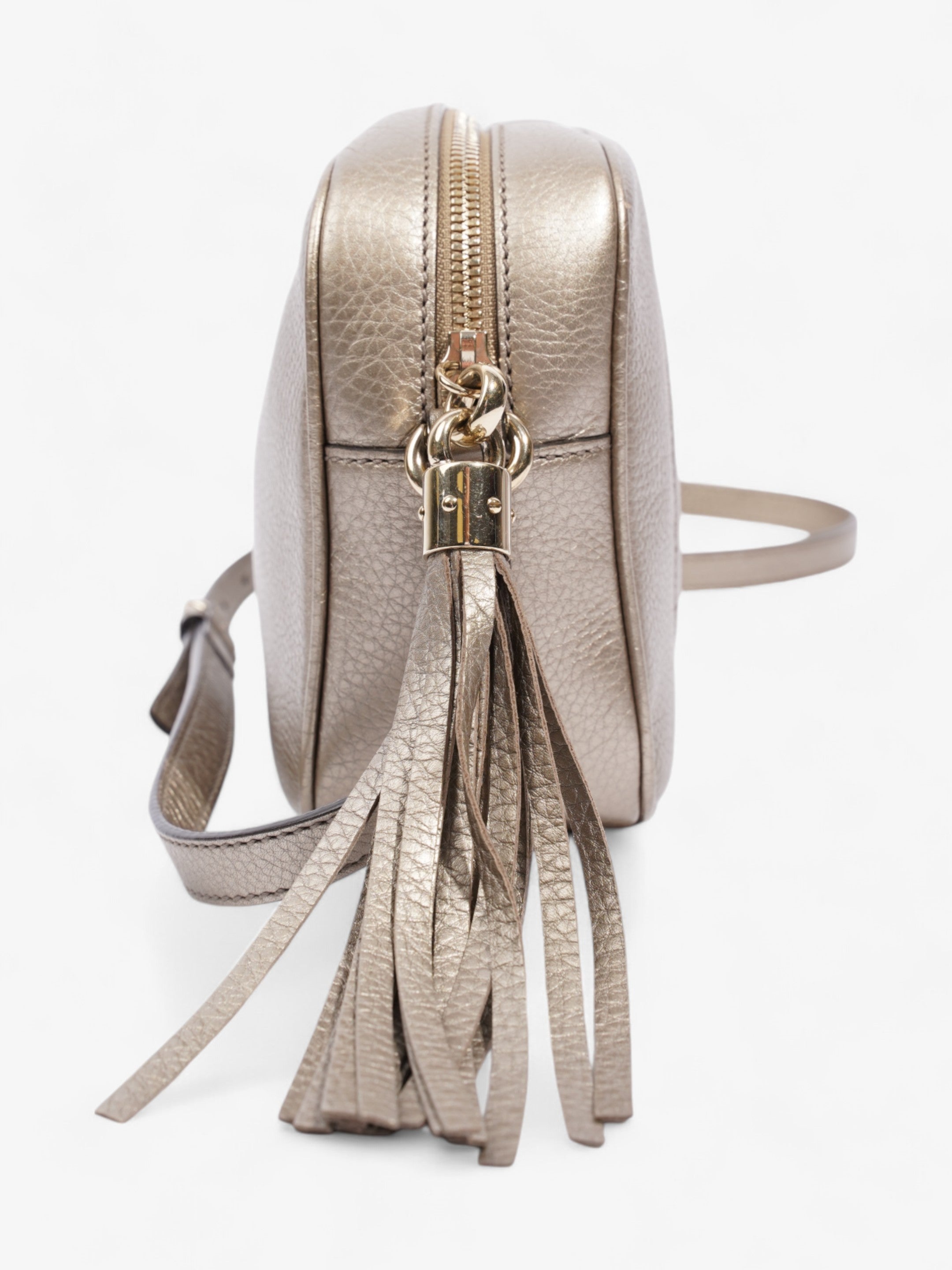 Gucci Soho Disco Bag Golden Beige Calfskin Leather Small