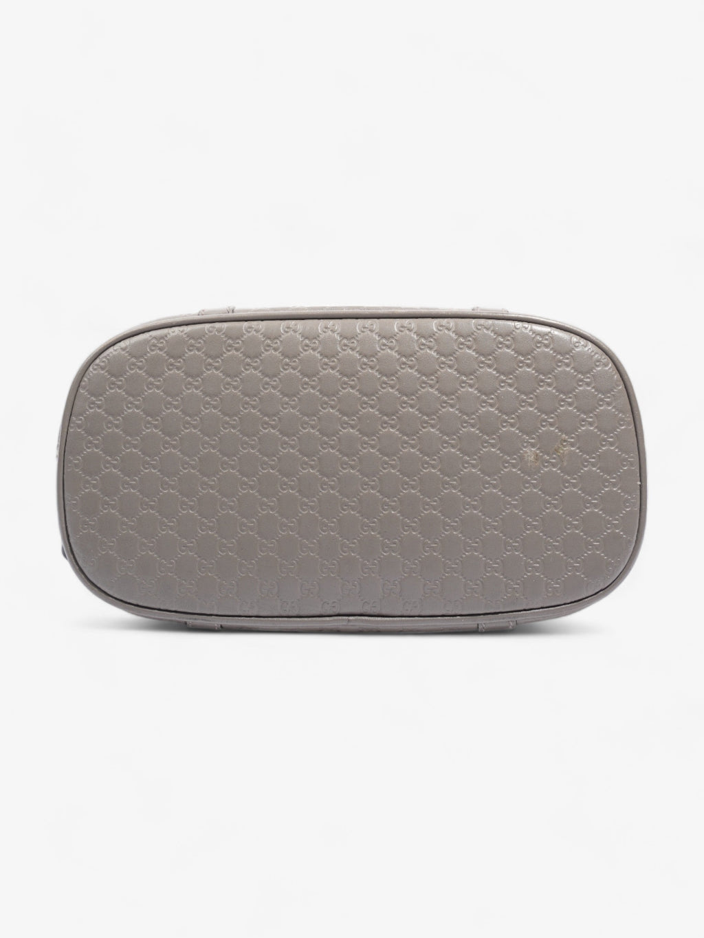 Mini Microguccissima Dome Bag  Grey Leather