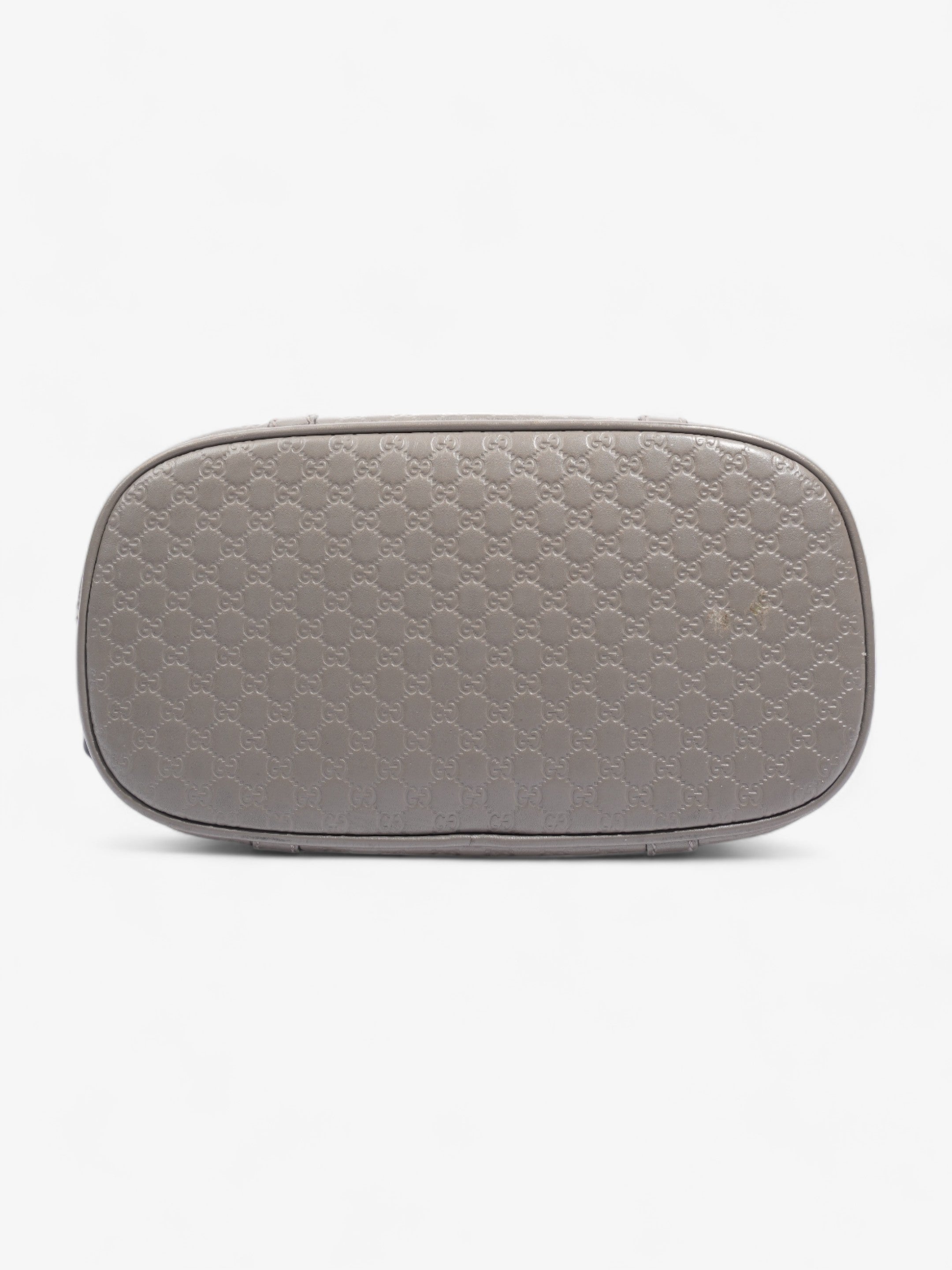 Mini Microguccissima Dome Bag  Grey Leather