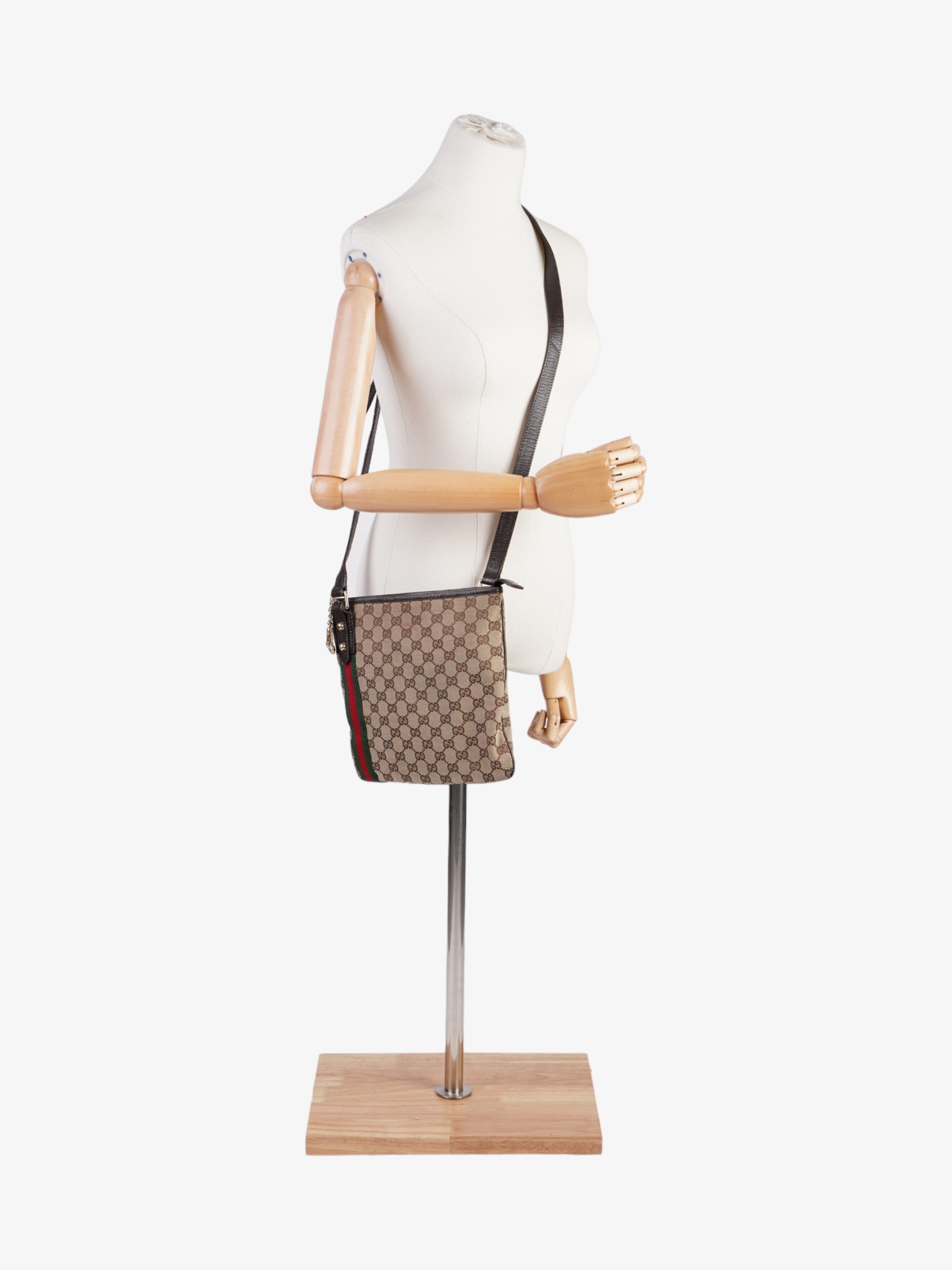 Gucci Sherry Line GG Supreme / Red / Green Canvas