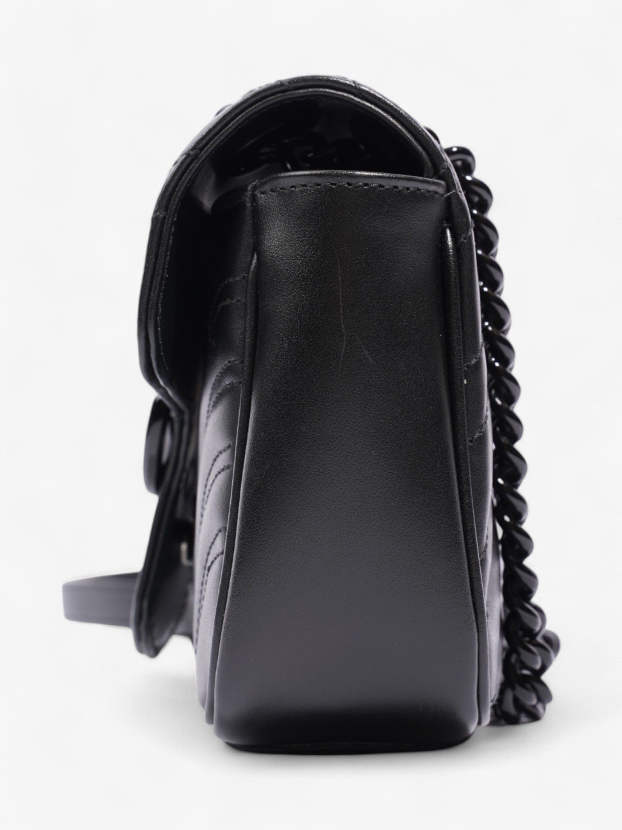 Gucci GG Marmont Black Matelasse Leather Mini
