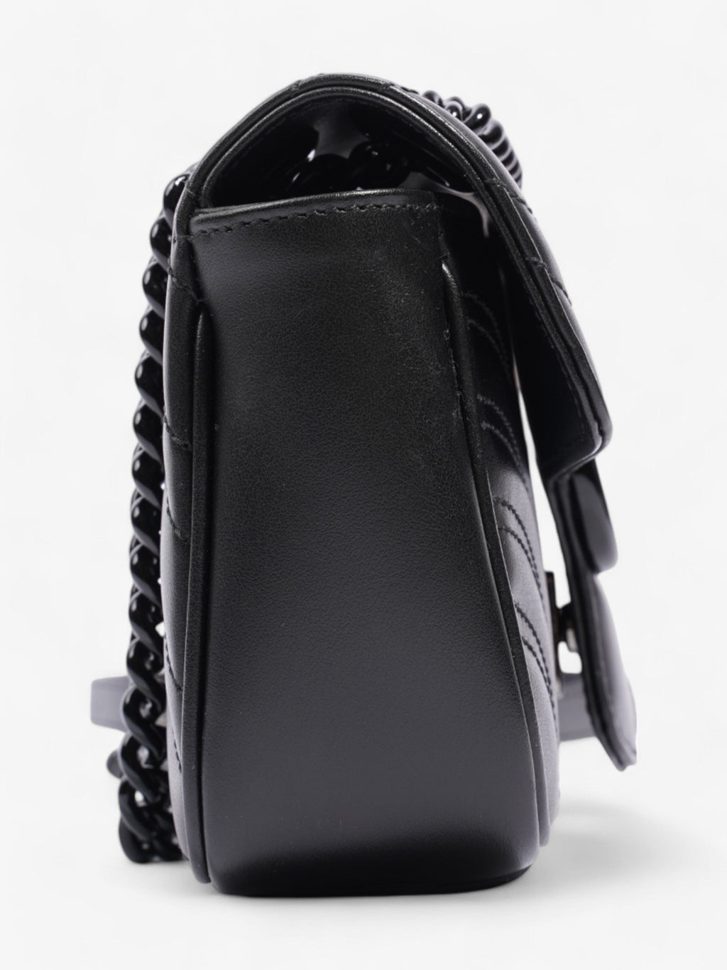 Gucci GG Marmont Black Matelasse Leather Mini