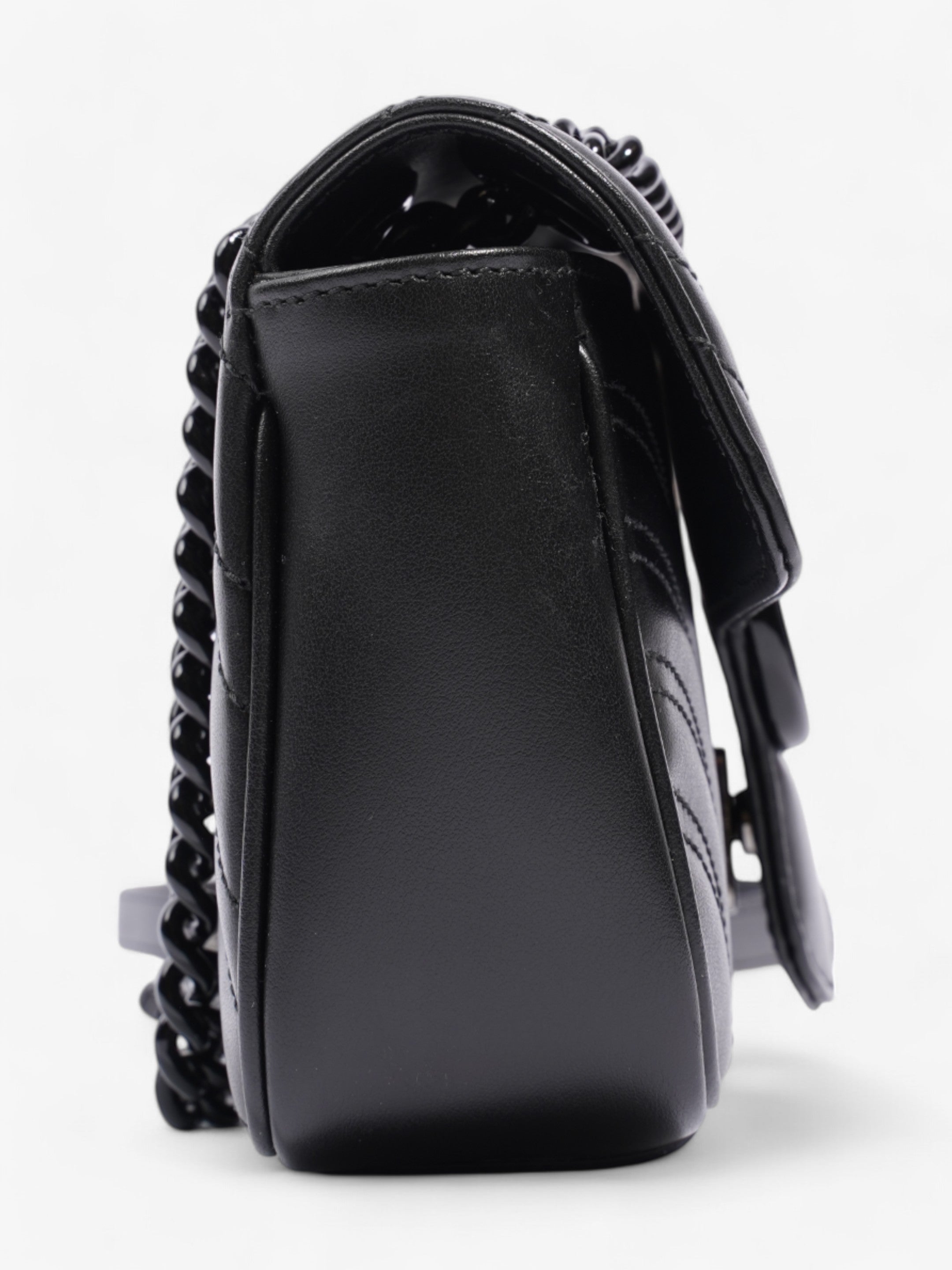 Gucci GG Marmont Black Matelasse Leather Mini