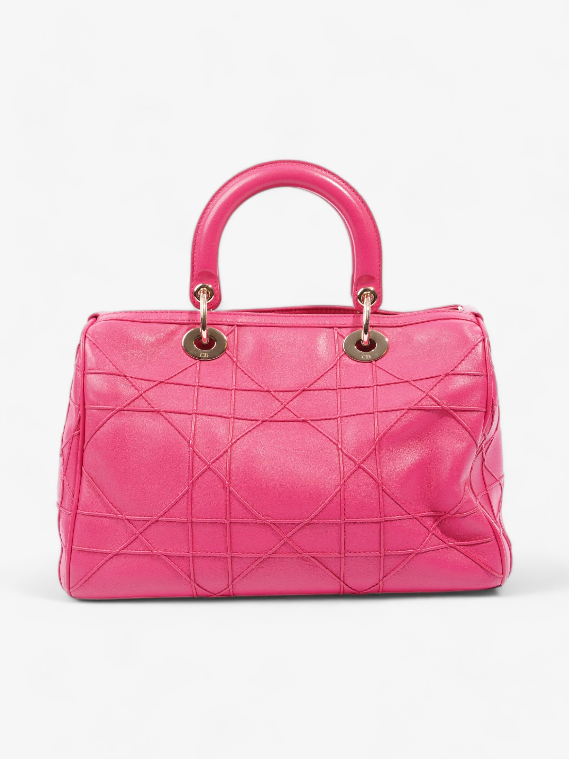 Christian Dior Granville Polochon Bag Pink Leather