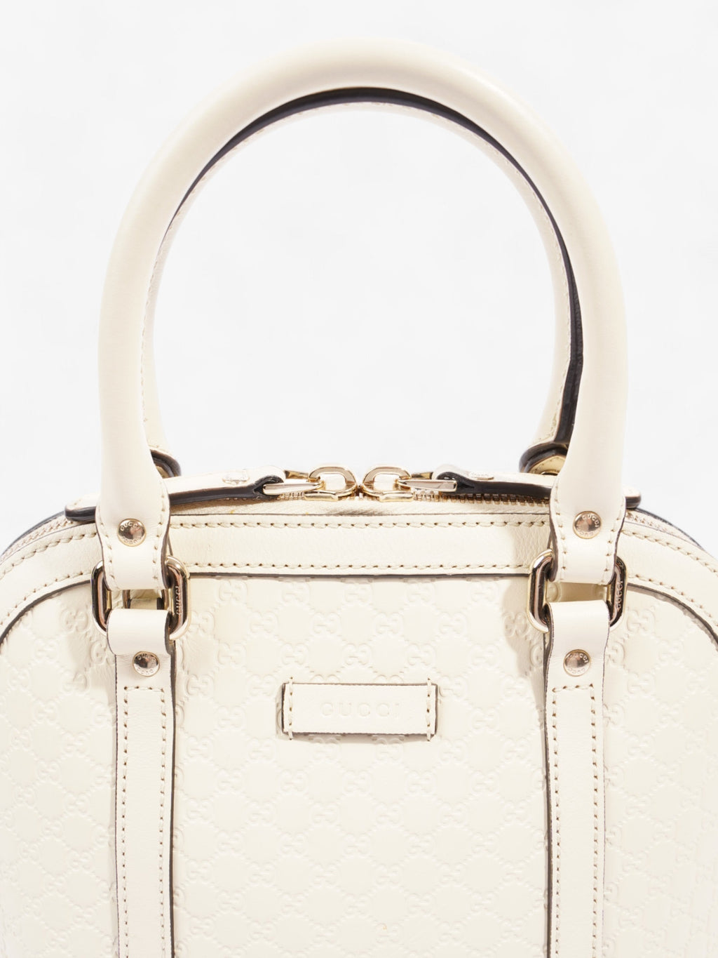 Gucci GG Dome White Guccissima Leather