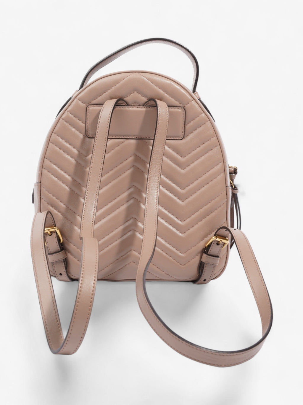 Gucci GG Marmont Backpack Dusty Pink Matelasse Leather