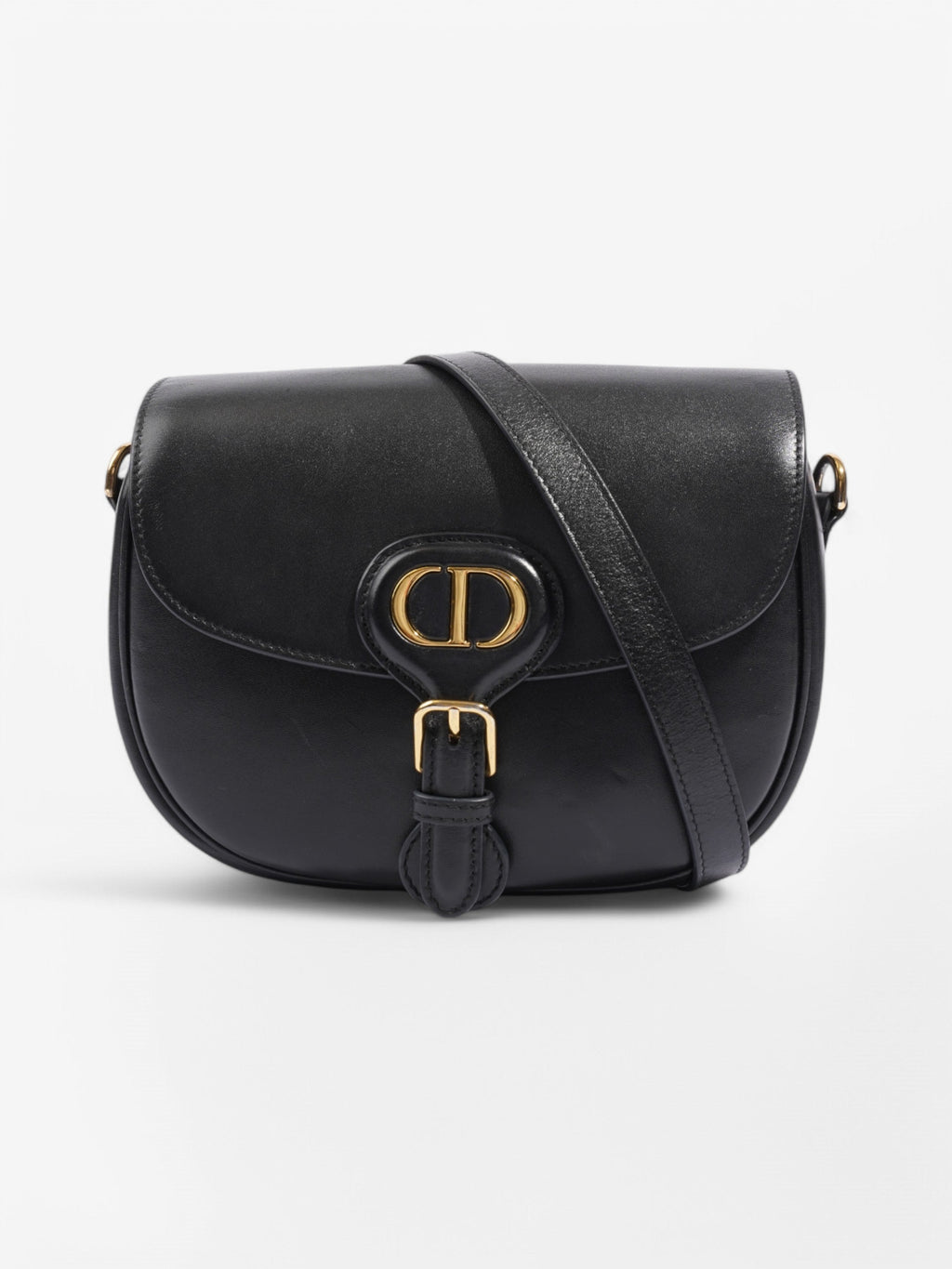 Christian Dior Bobby Flap Black Calfskin Leather Medium