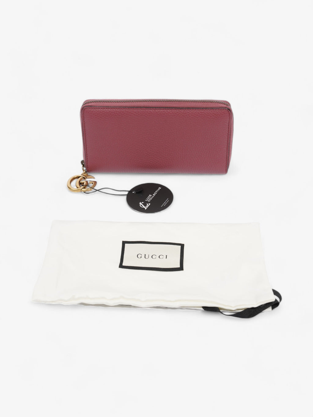 Gucci GG Marmont Wallet Dusty Rose Leather