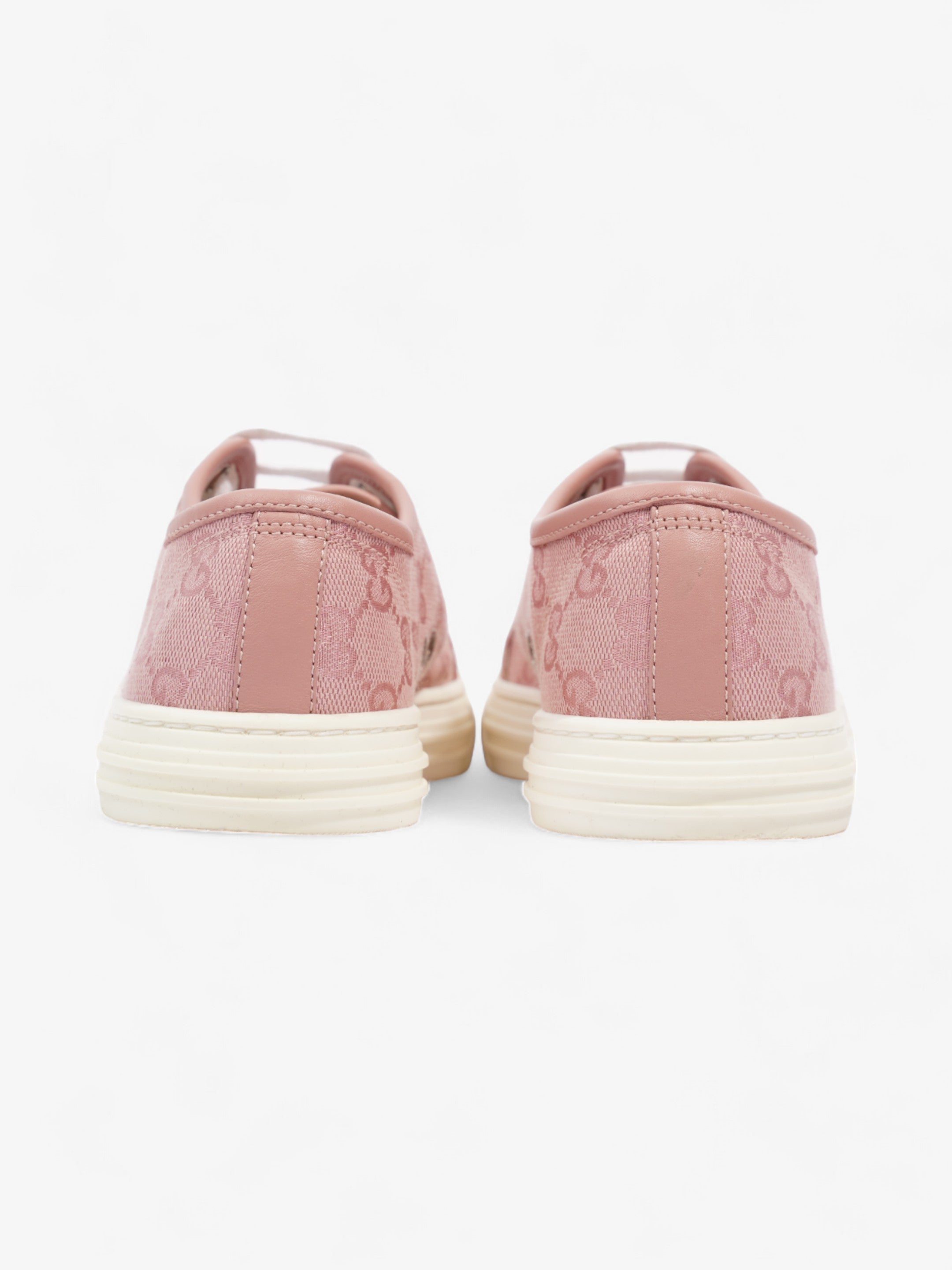 Gucci GG Low-top Sneakers Pink Canvas EU 37.5 UK 4.5