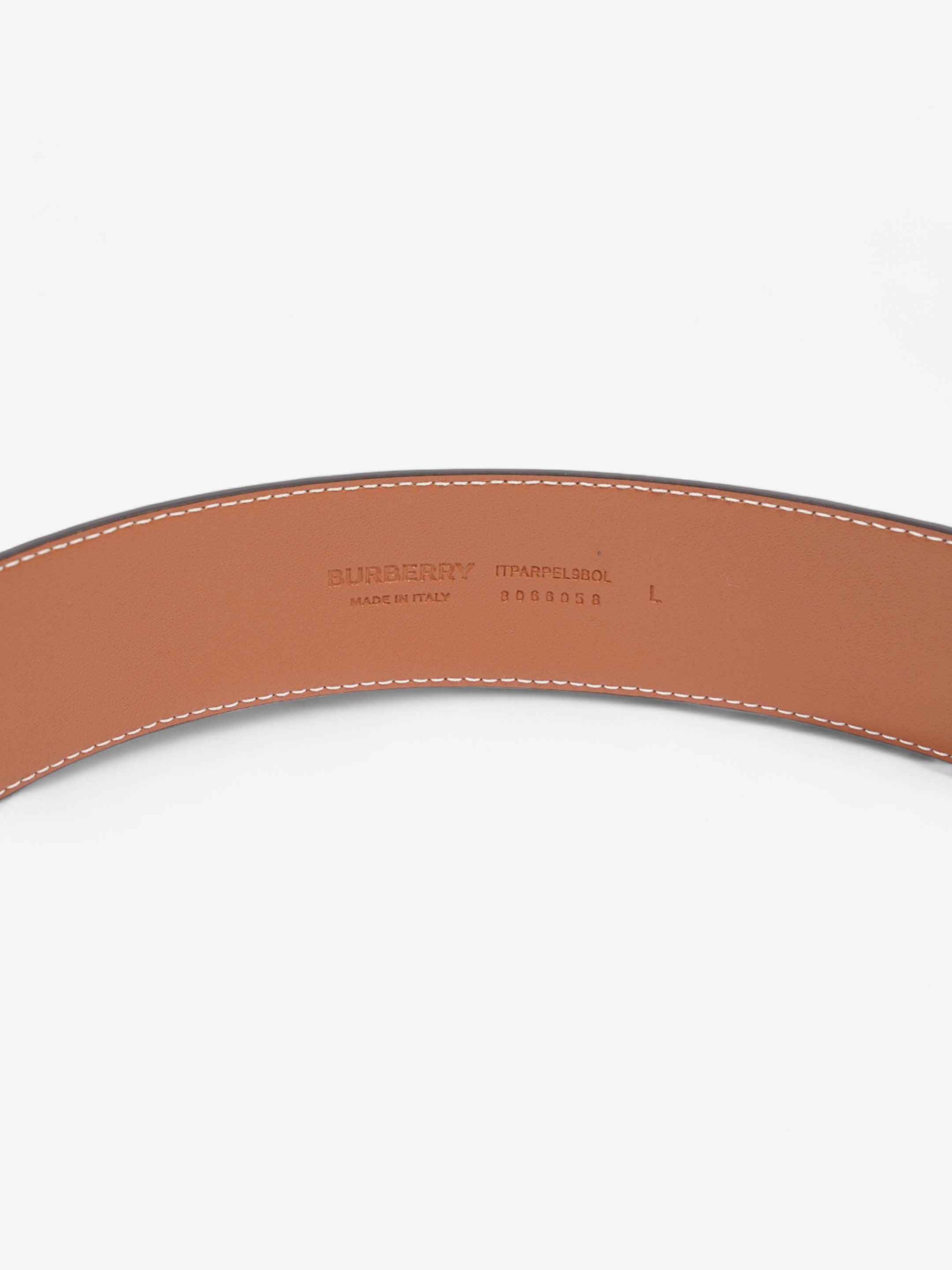 Burberry Check Belt Archive Beige / Gold Canvas Large - 124cm