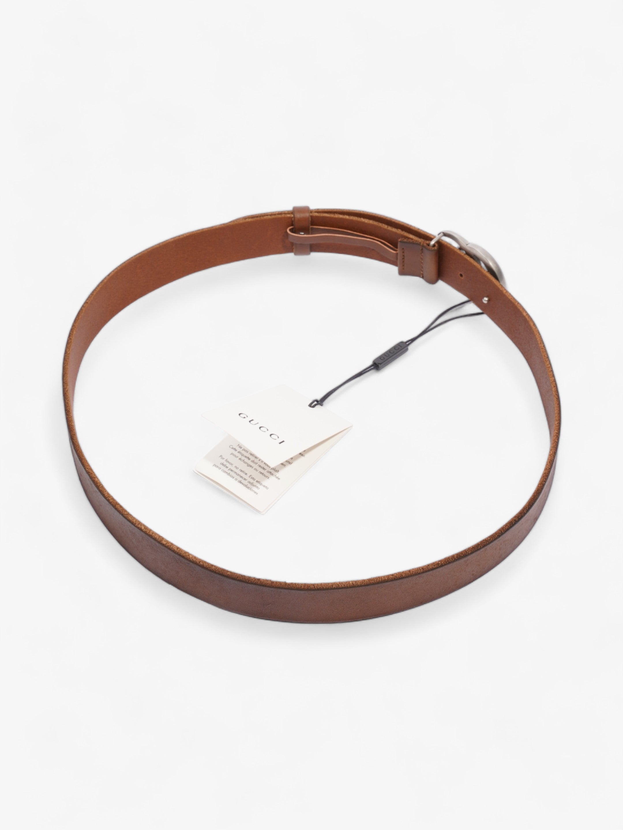 Gucci GG Marmont Thin Belt Tan Leather 90cm 36"