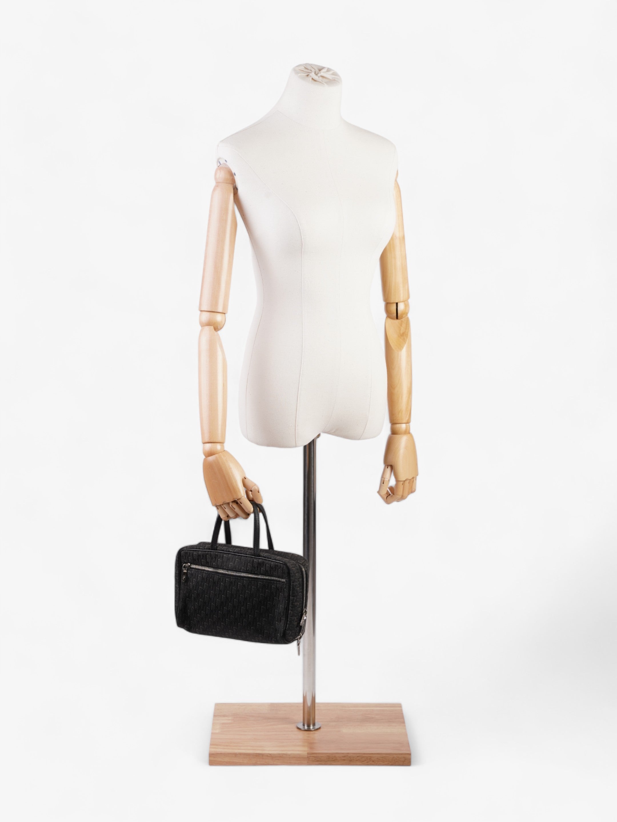 Christian Dior Trotter Handbag Black Dior Oblique Canvas