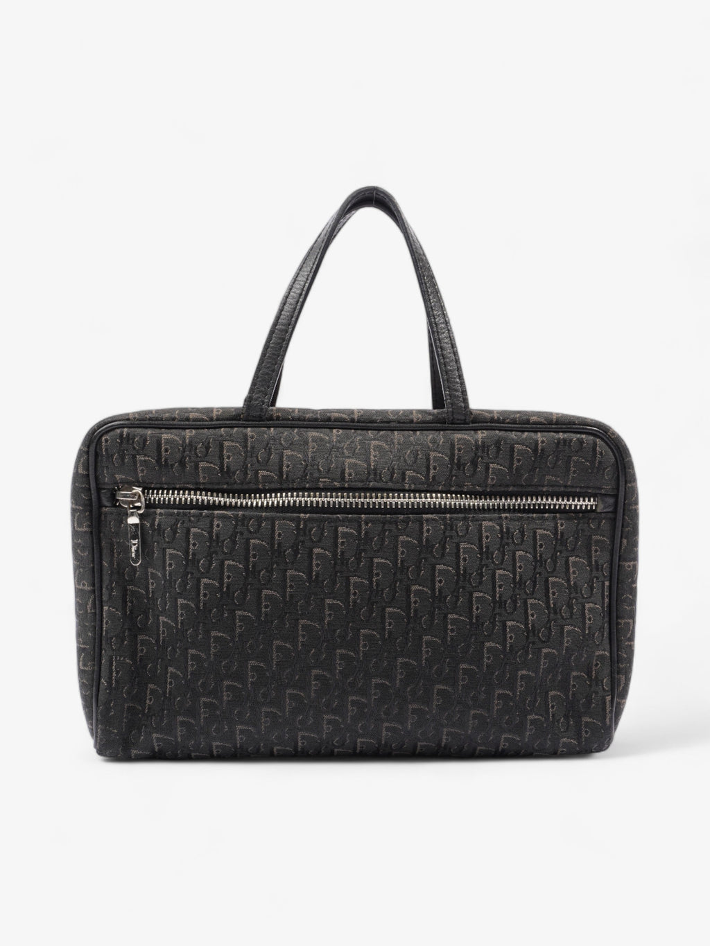 Christian Dior Trotter Handbag Black Dior Oblique Canvas