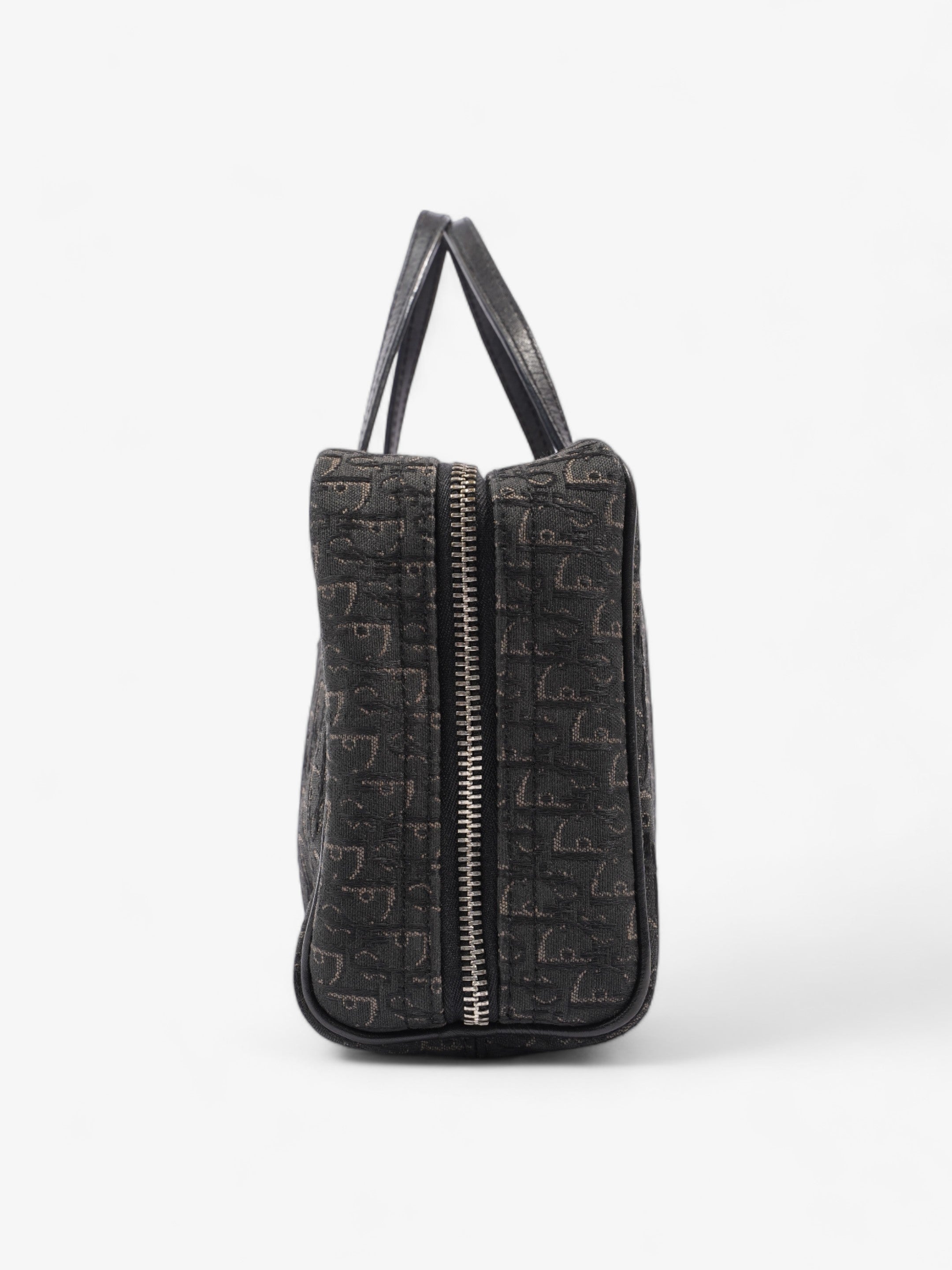 Christian Dior Trotter Handbag Black Dior Oblique Canvas