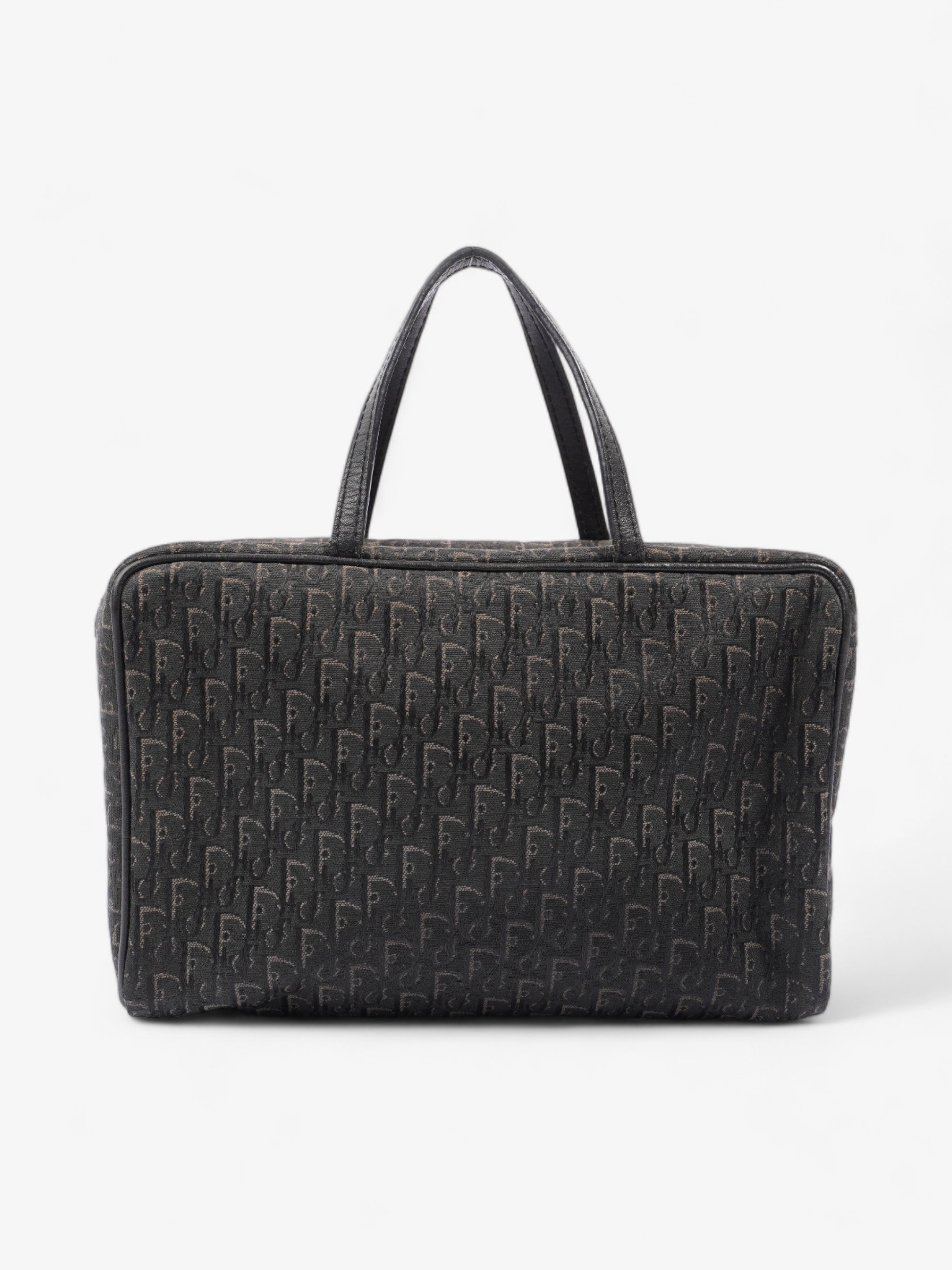 Christian Dior Trotter Handbag Black Dior Oblique Canvas