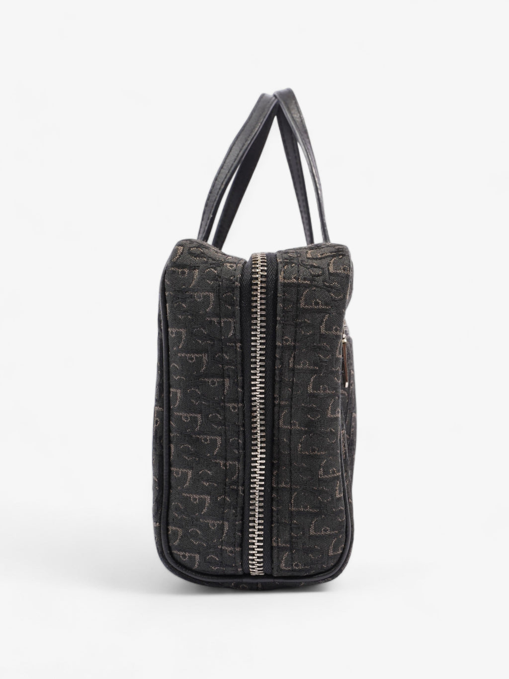 Christian Dior Trotter Handbag Black Dior Oblique Canvas