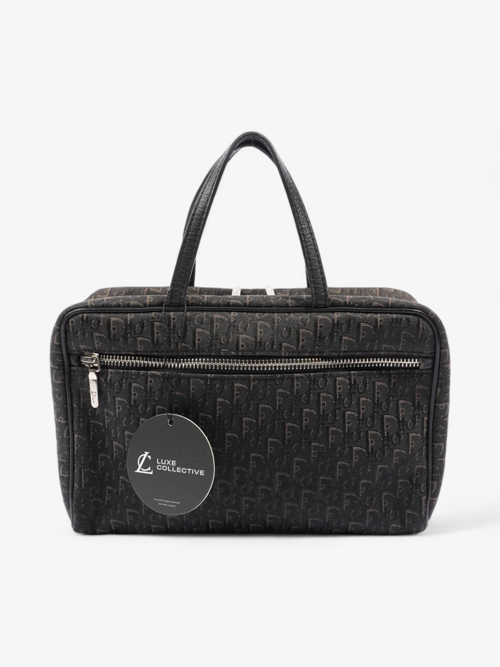 Christian Dior Trotter Handbag Black Dior Oblique Canvas