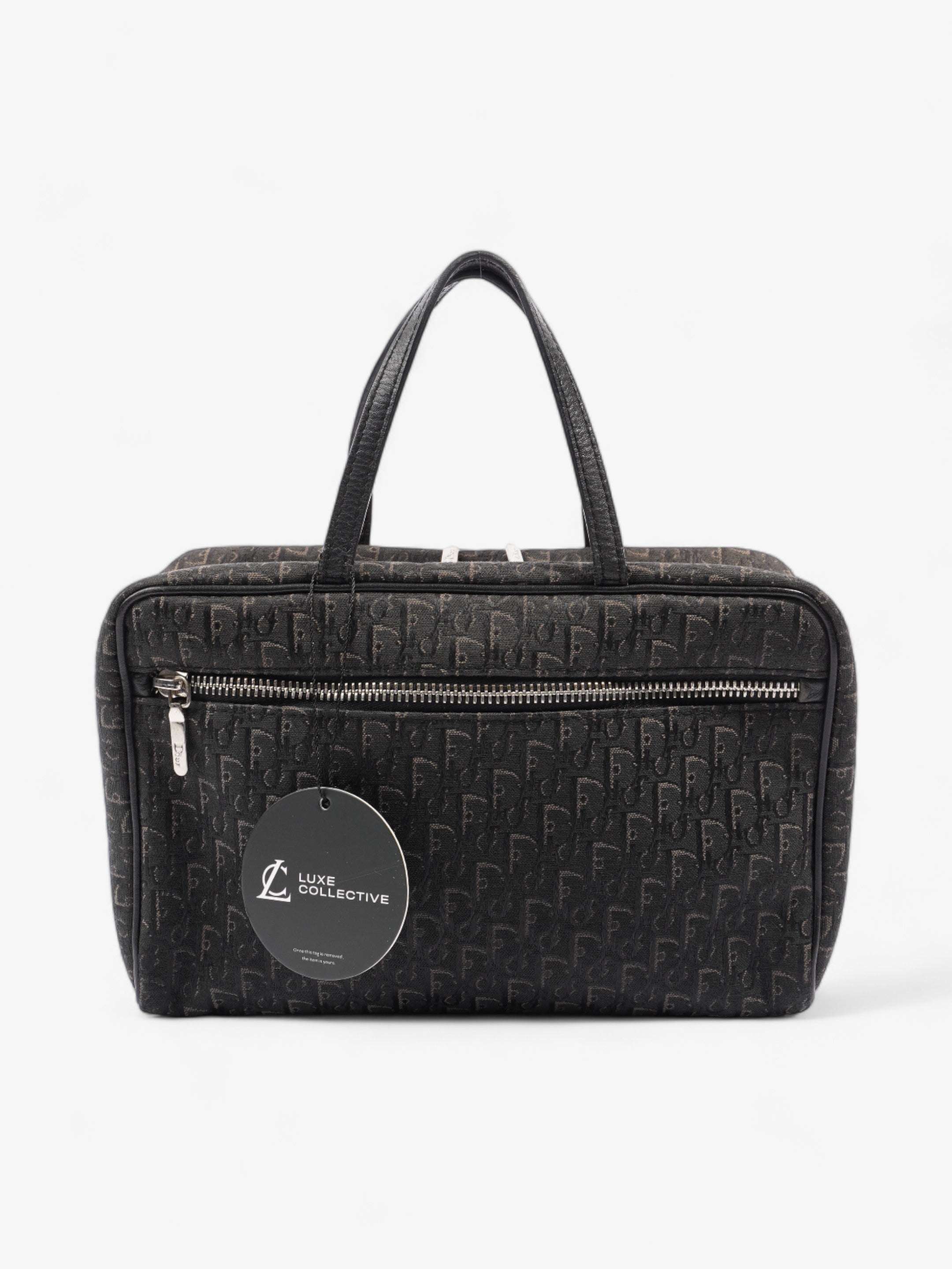 Christian Dior Trotter Handbag Black Dior Oblique Canvas