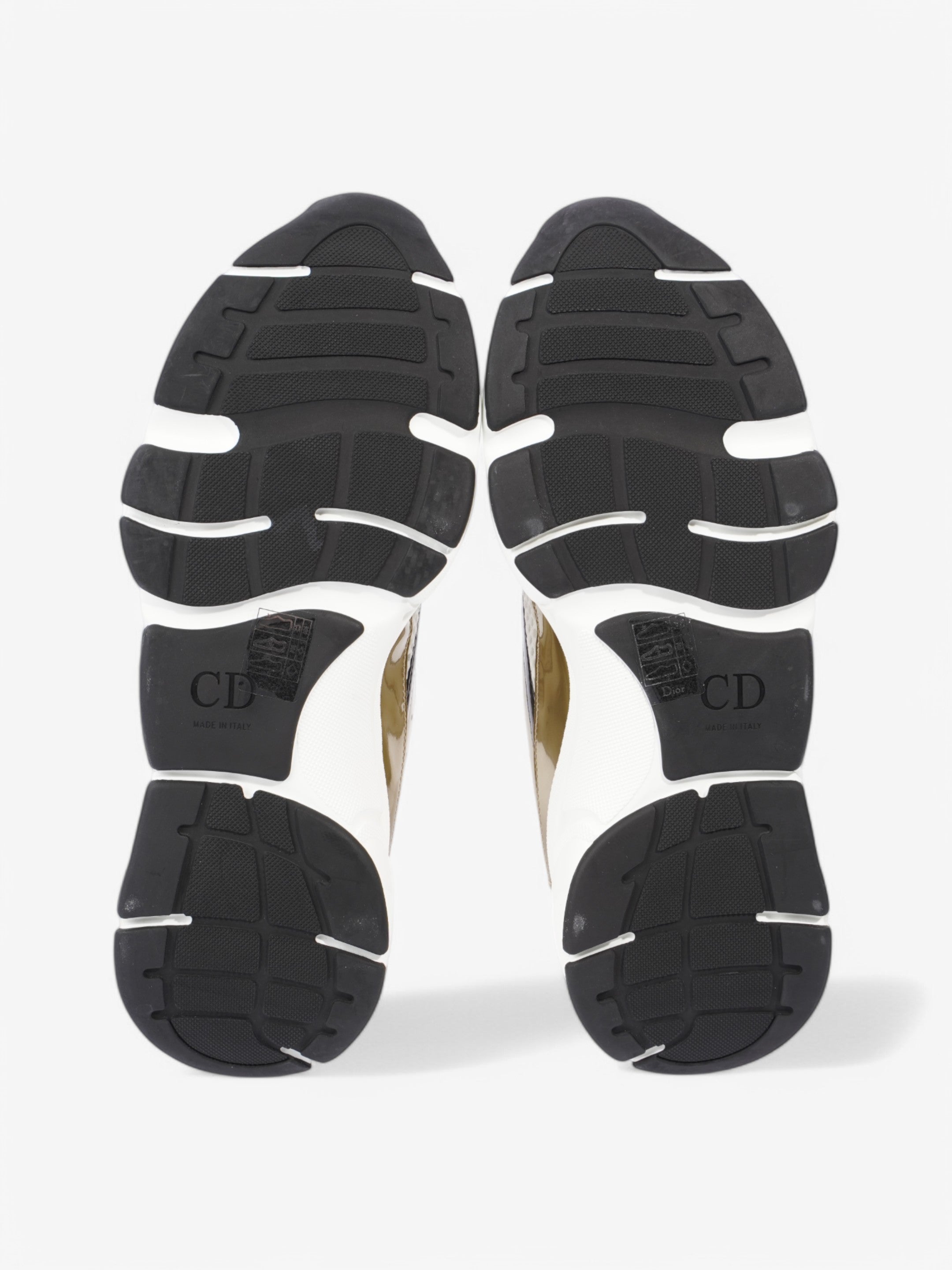 Christian Dior B22 Sneakers White  / Gold / Black Mesh EU 42 UK 8