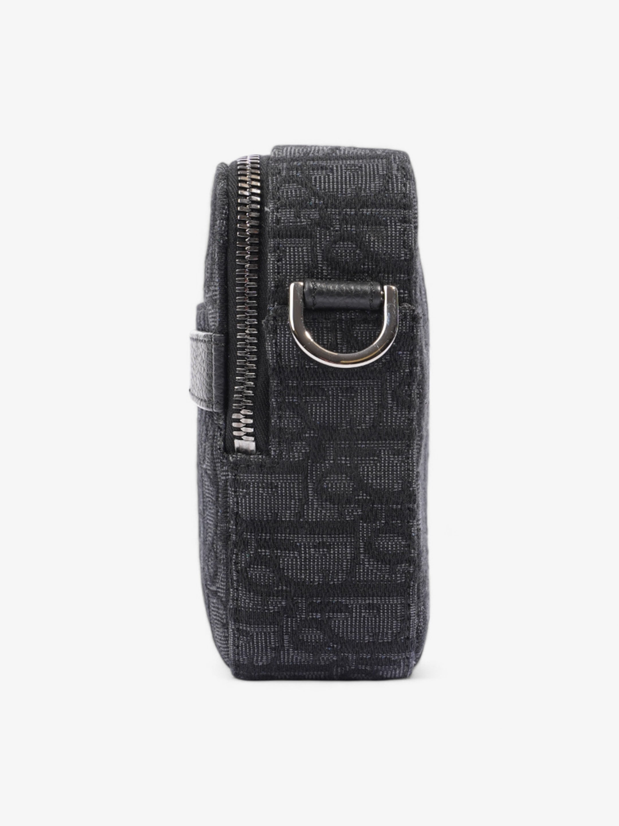Christian Dior Safari Messenger Bag Navy / Black Canvas