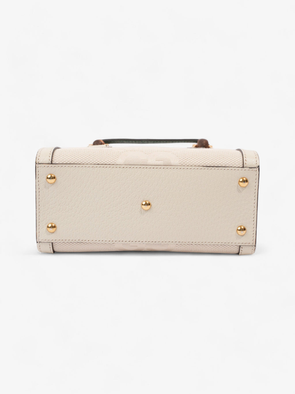 Gucci Diana Tote White / Brown Canvas Mini