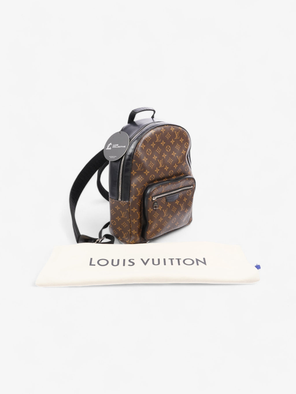 Louis Vuitton Josh Backpack Monogram / Black Coated Canvas