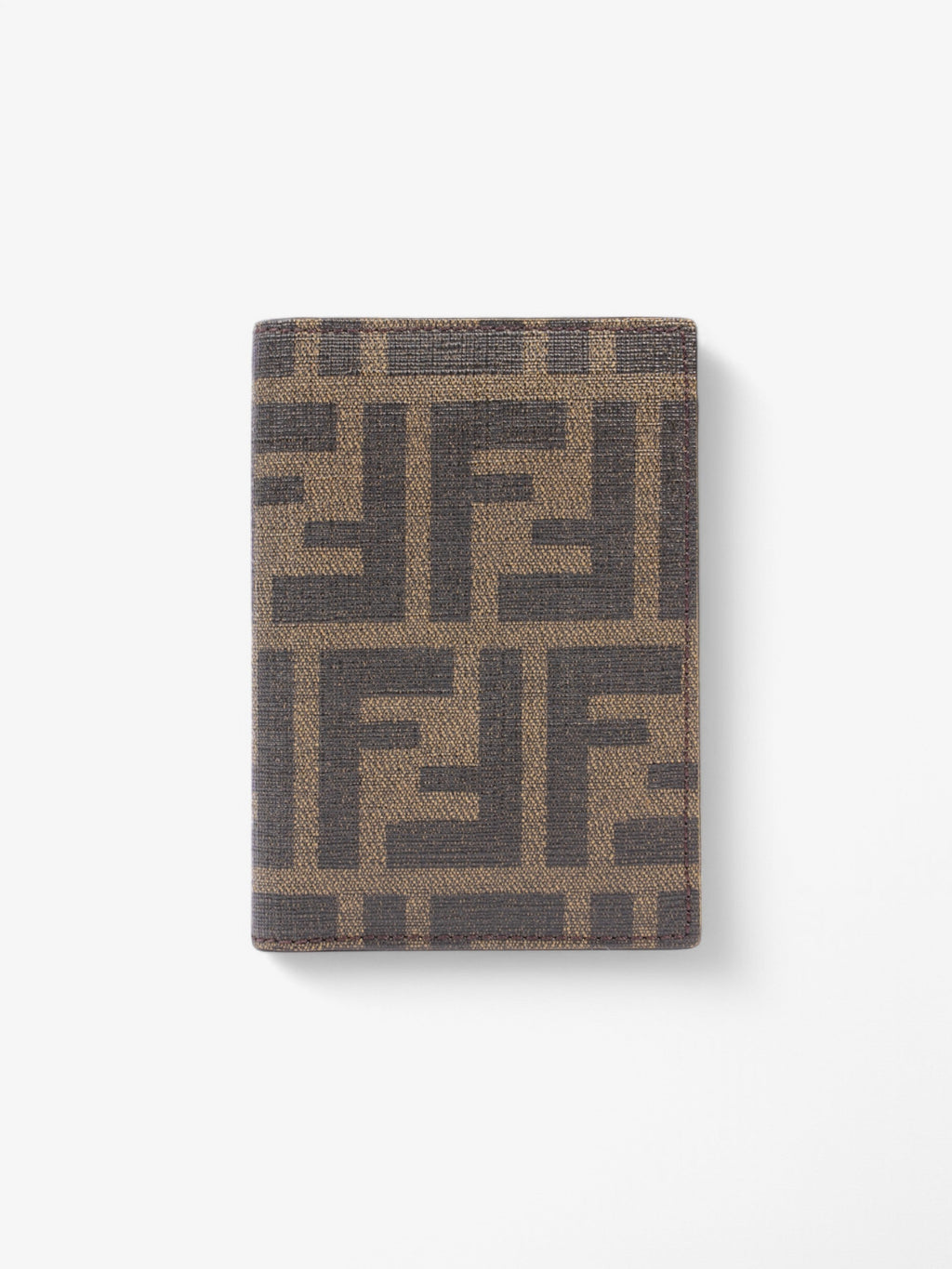 Fendi  Holder Brown Coated Canvas