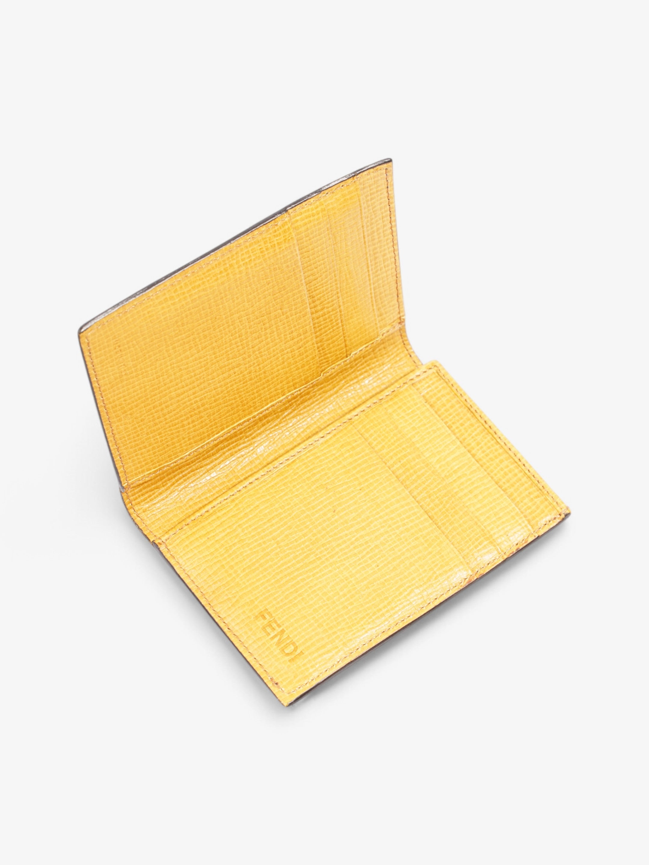 Fendi  Holder Brown Coated Canvas