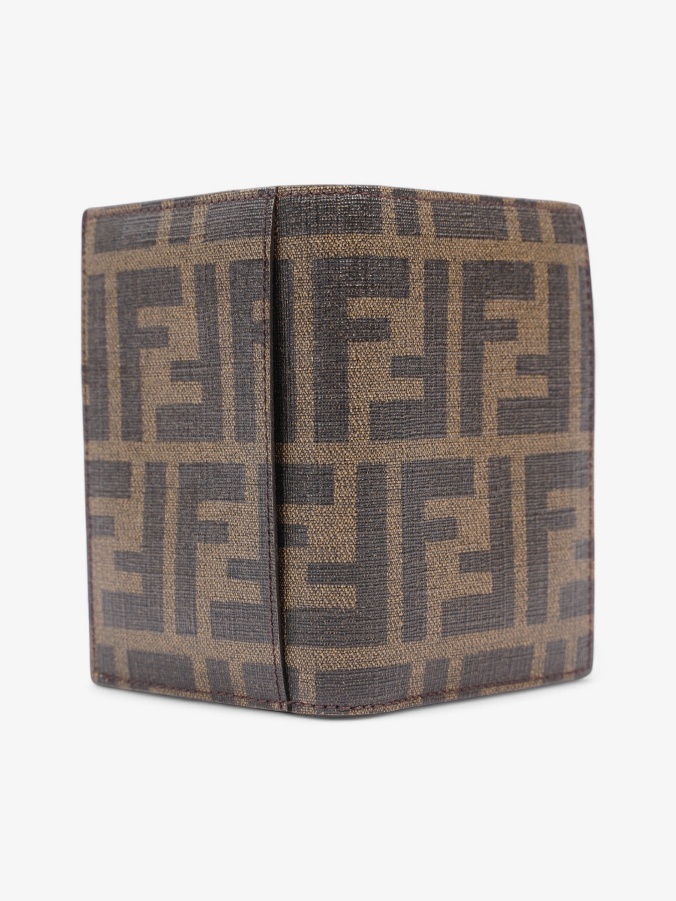 Fendi  Holder Brown Coated Canvas