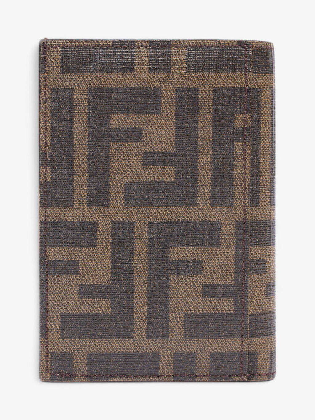 Fendi  Holder Brown Coated Canvas