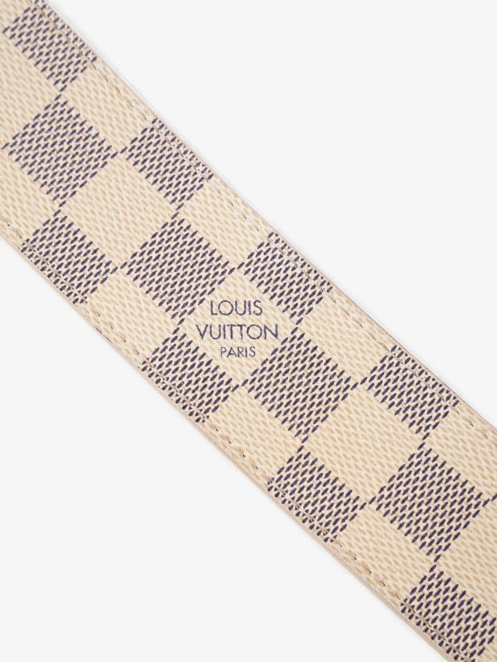 Louis Vuitton LV Initials Belt Damier Azur / Gold Coated Canvas 80cm / 32"