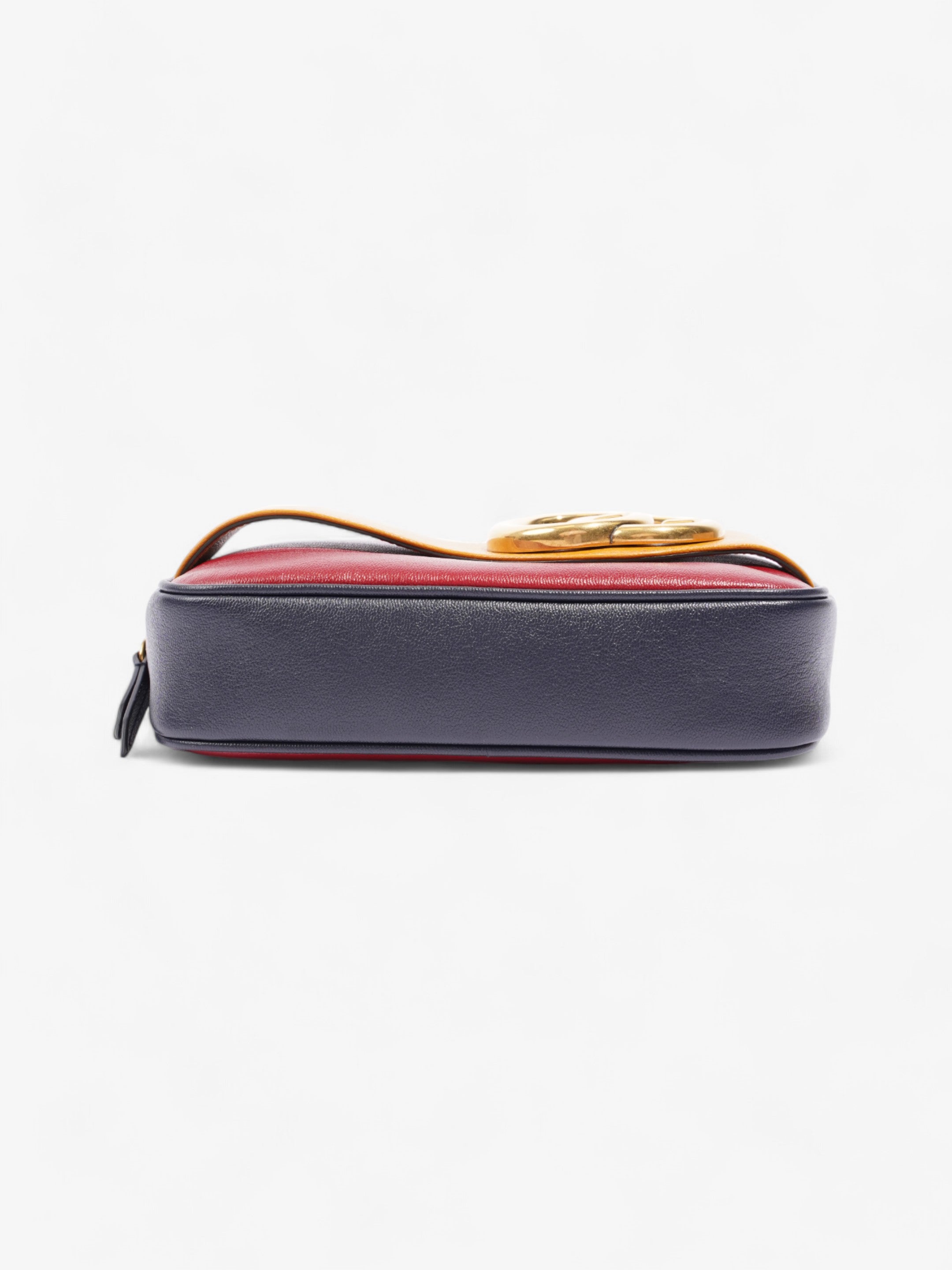 Gucci New Sakai Dahlia Cherry Red / Yellow / Blue Leather