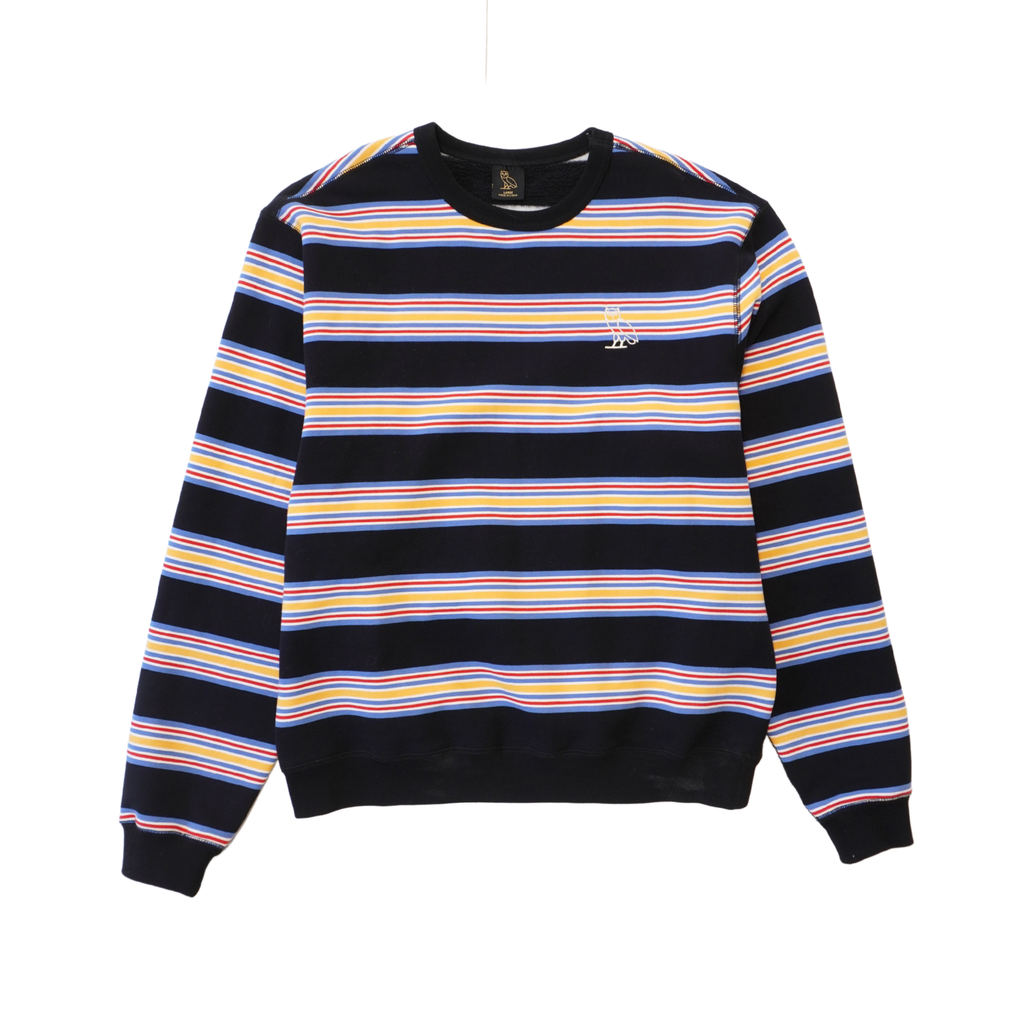 OVO 'Striped Owl' Crewneck Sweater - Men's L