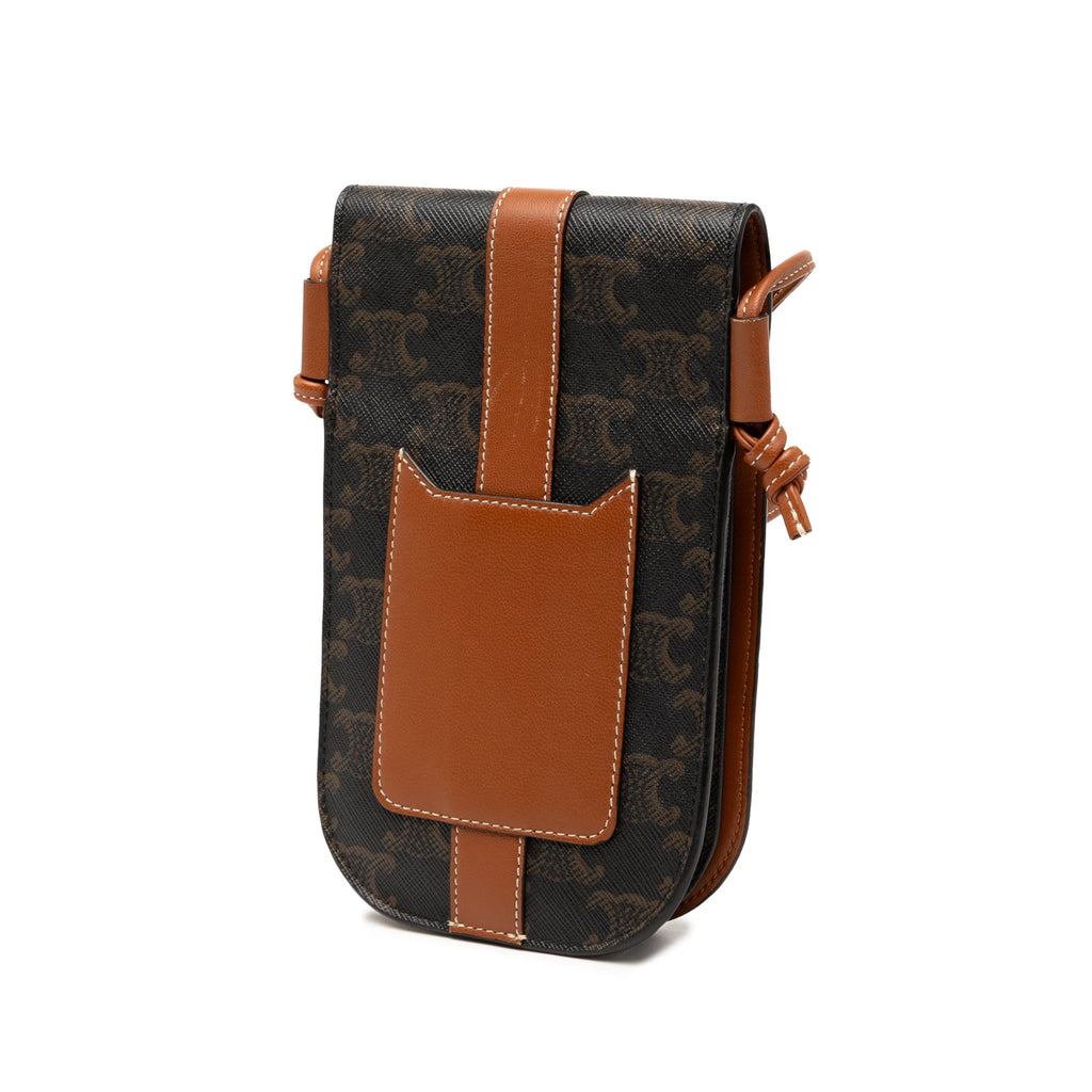Triomphe East-West Shoulder Bag Triomphe Coated Canvas
