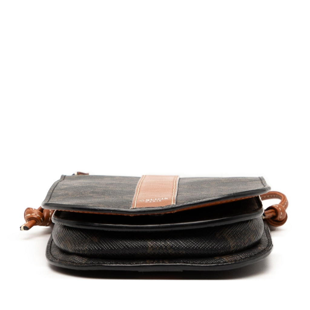 Triomphe East-West Shoulder Bag Triomphe Coated Canvas