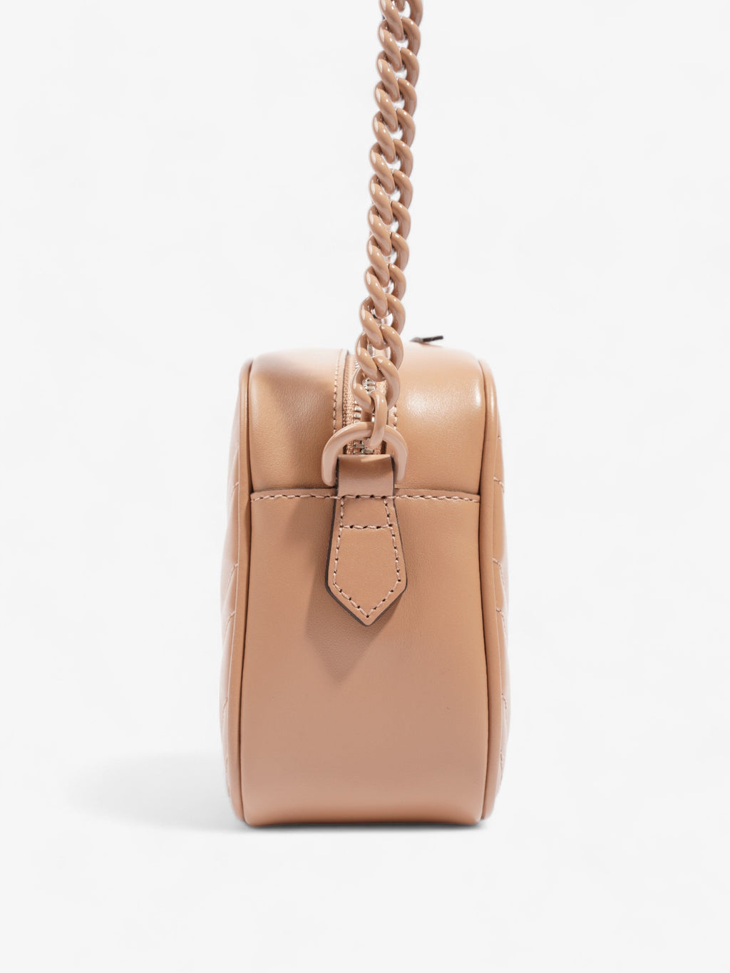 Gucci GG Marmont Beige Matelasse Leather Small