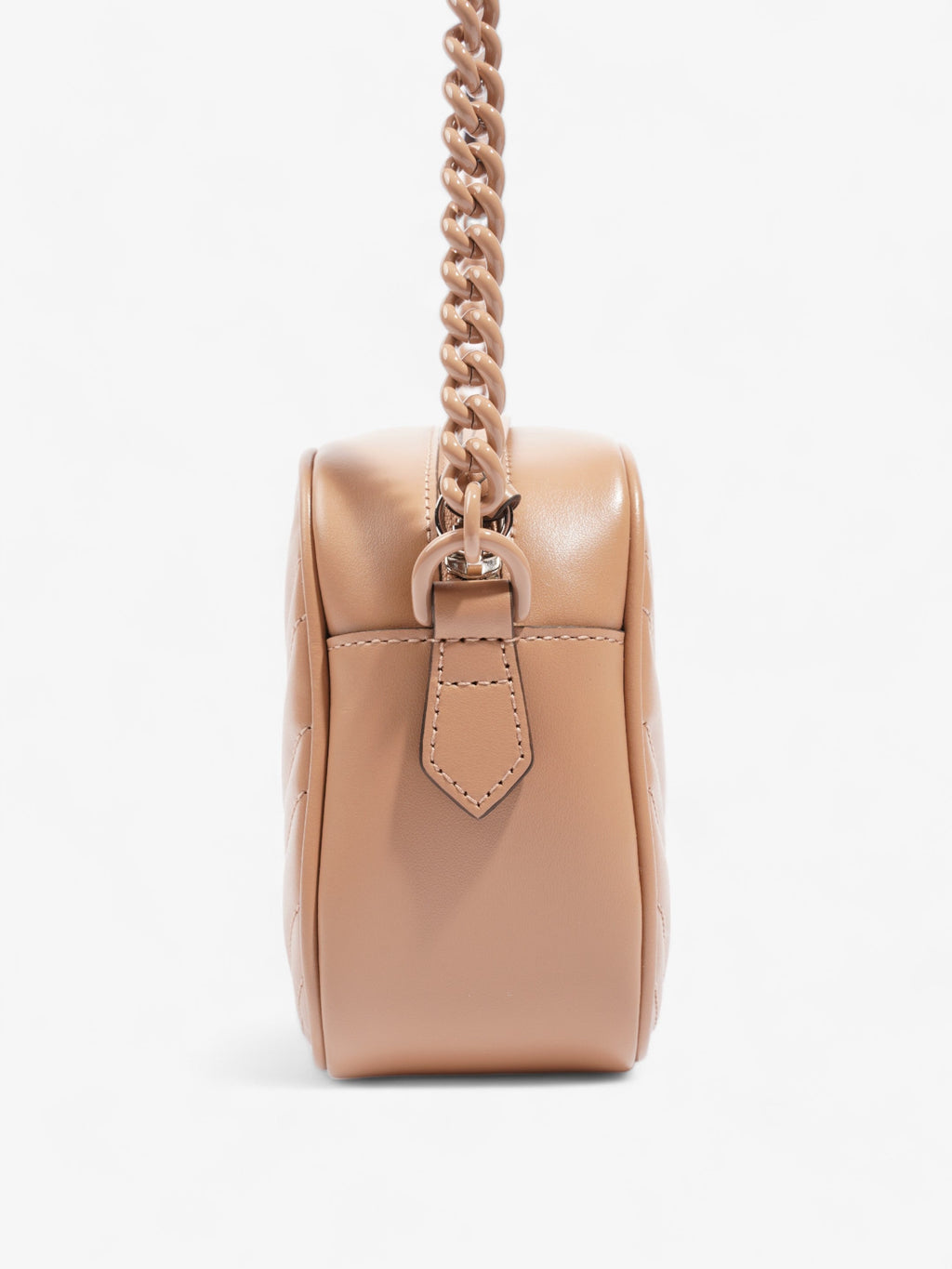Gucci GG Marmont Beige Matelasse Leather Small