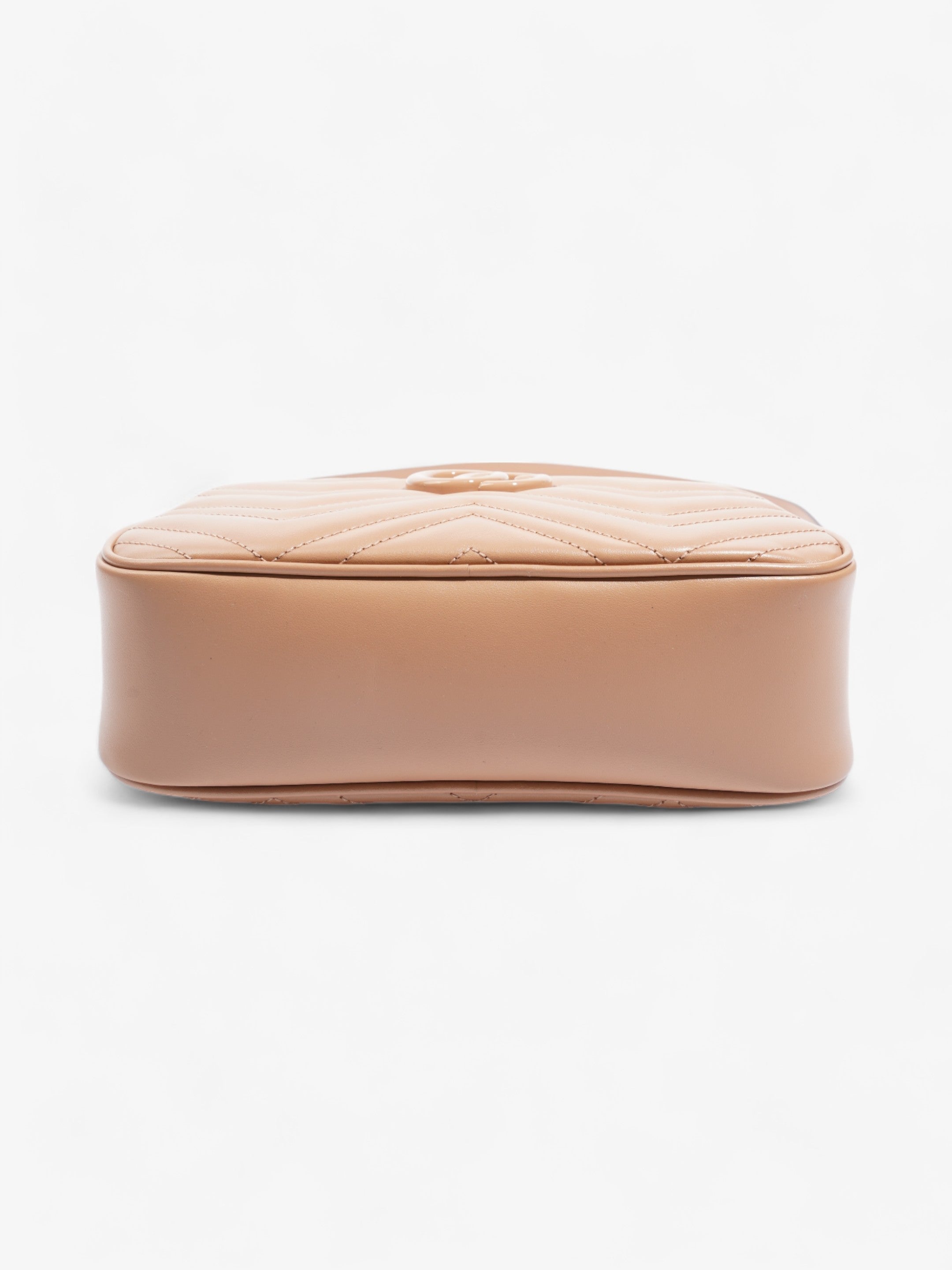 Gucci GG Marmont Beige Matelasse Leather Small