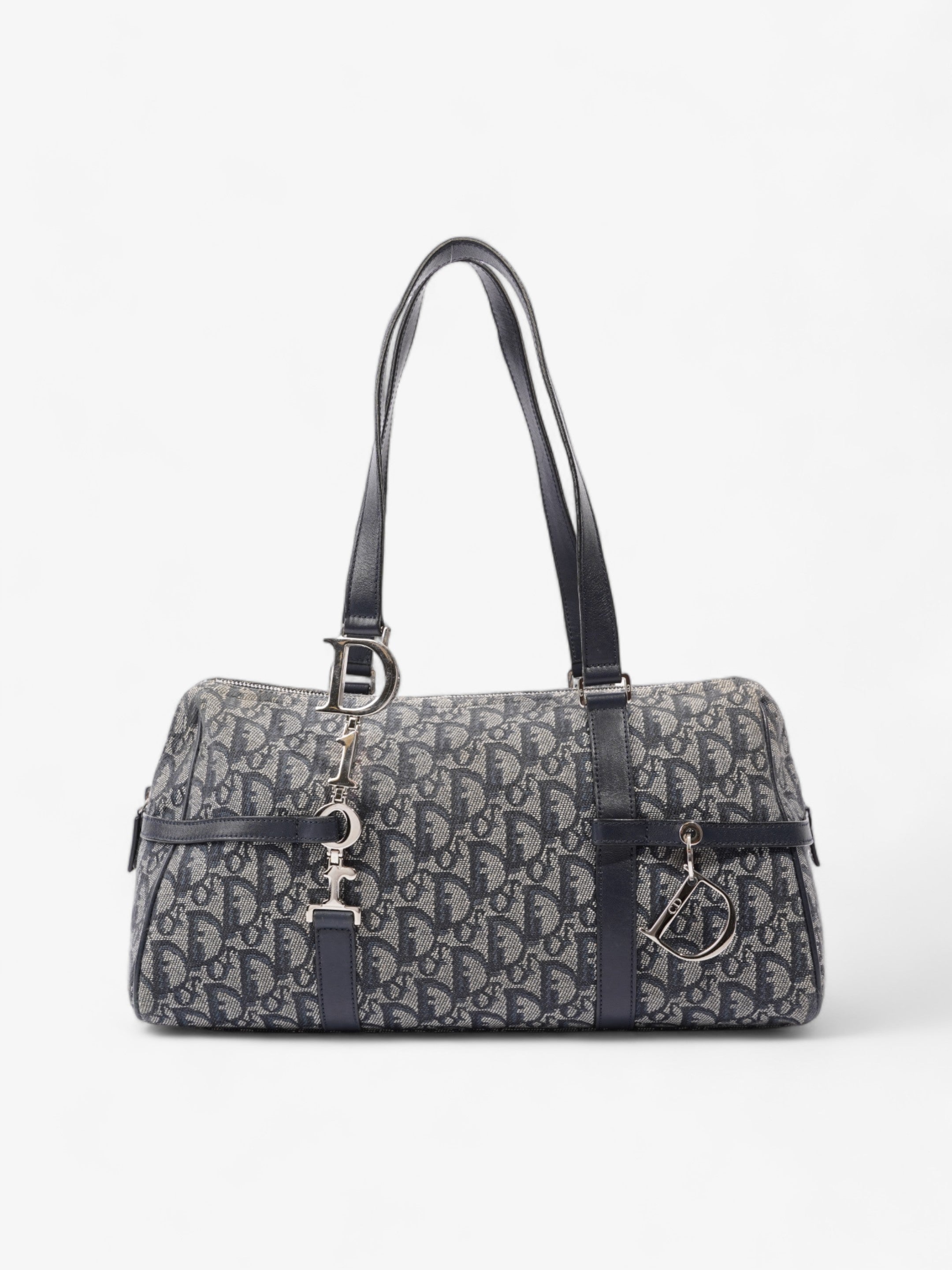 Christian Dior Small Duffle Dior Blue Oblique Canvas